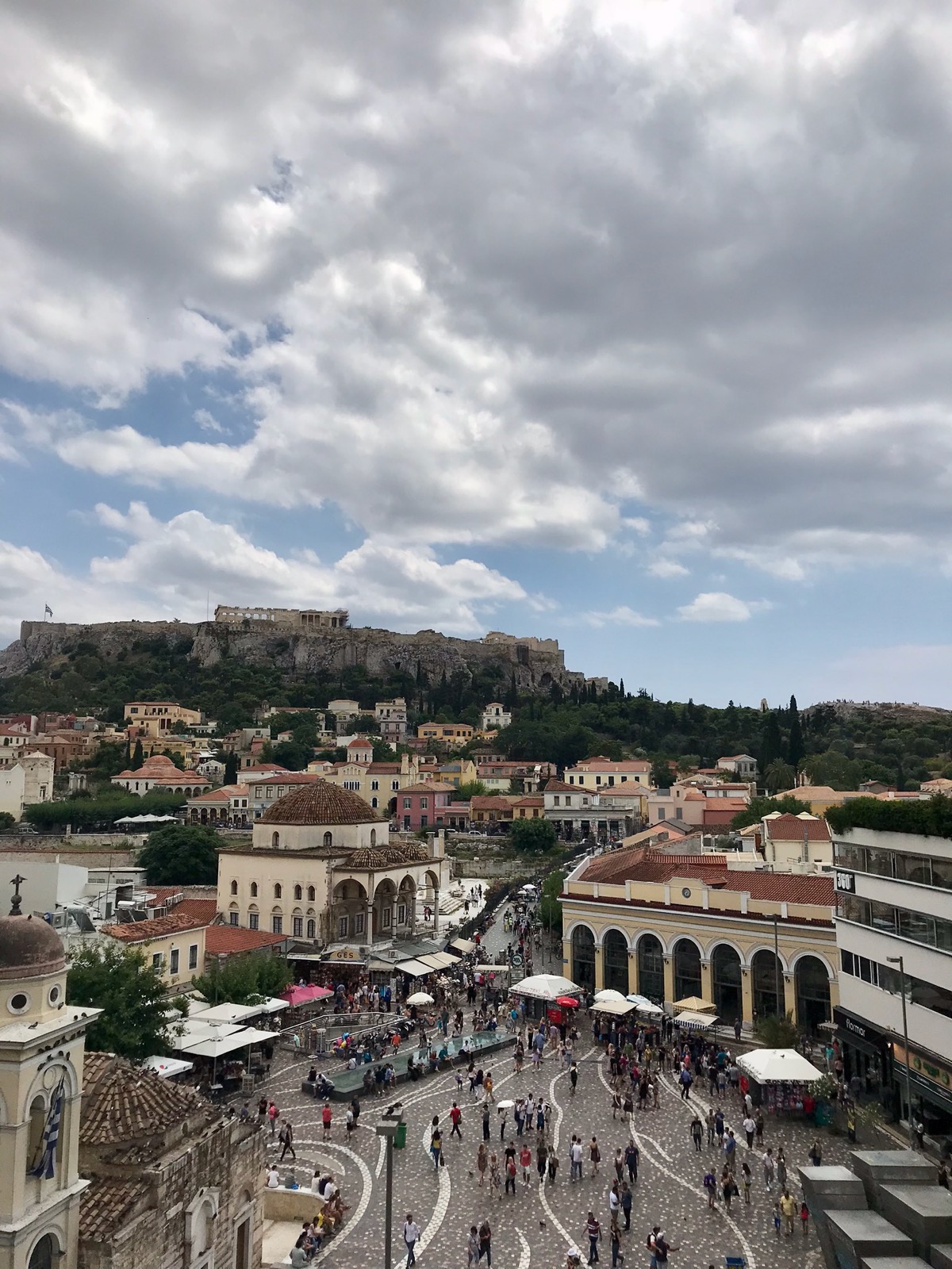 Clock in Athens, Greece
