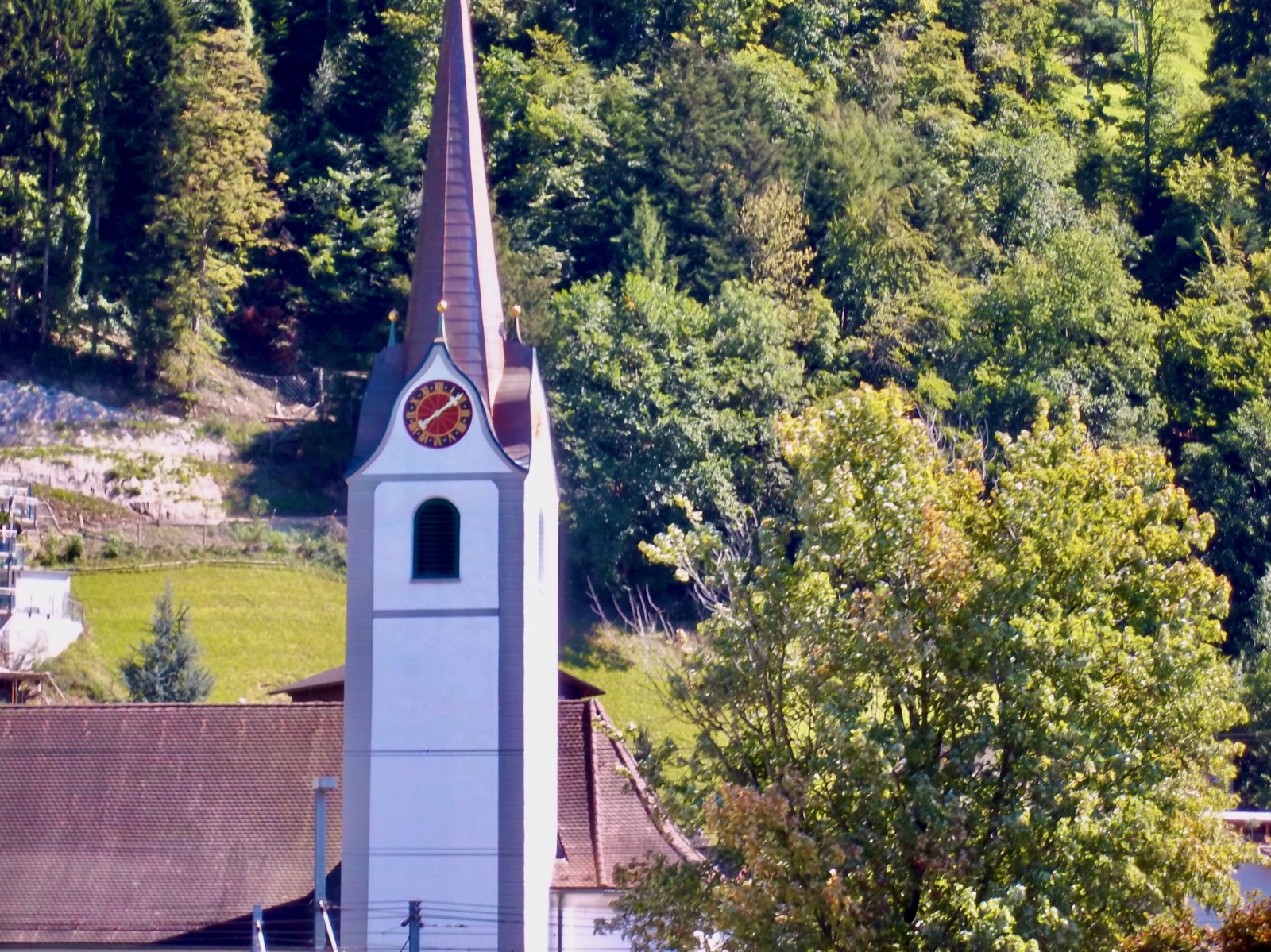 Clock in Lucerne, Switzerland