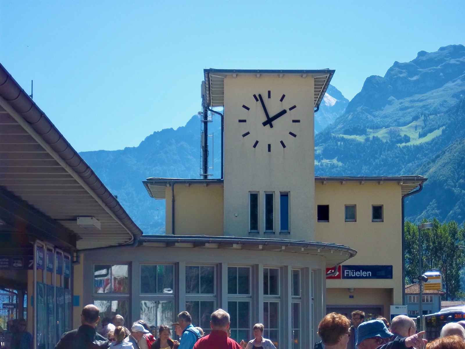 Clock in Lucerne, Switzerland