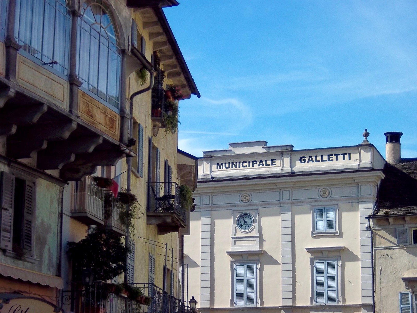 Clock in Domodossola, Italy