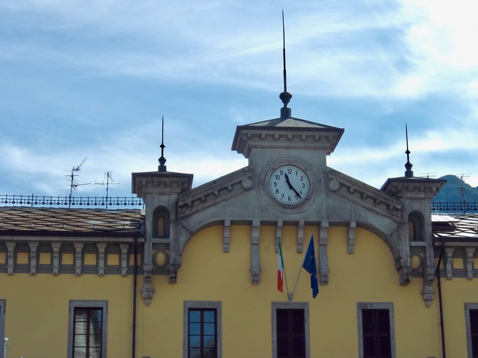 Clock in Domodossola, Italy