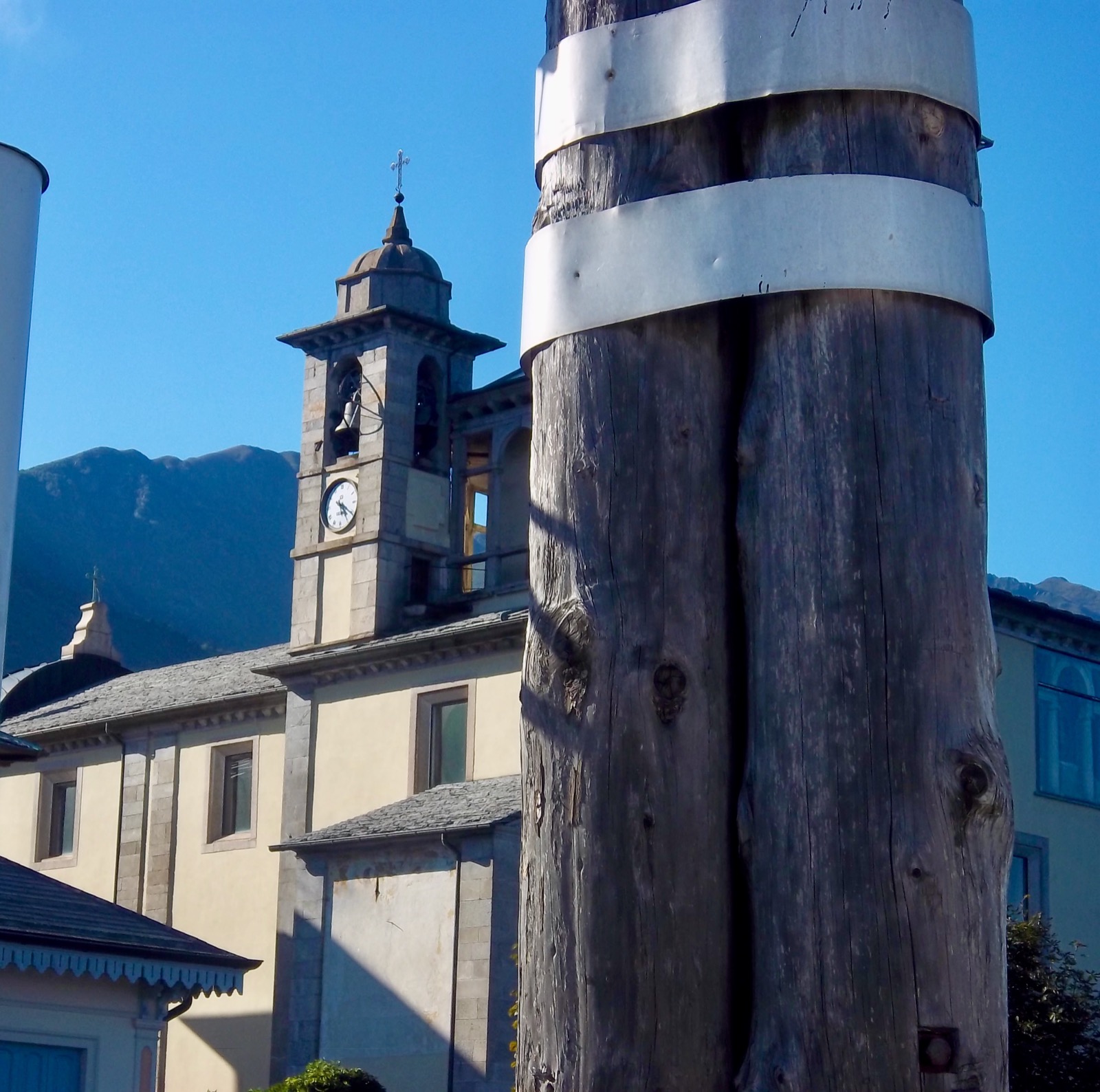 Clock in Brissago, Switzerland