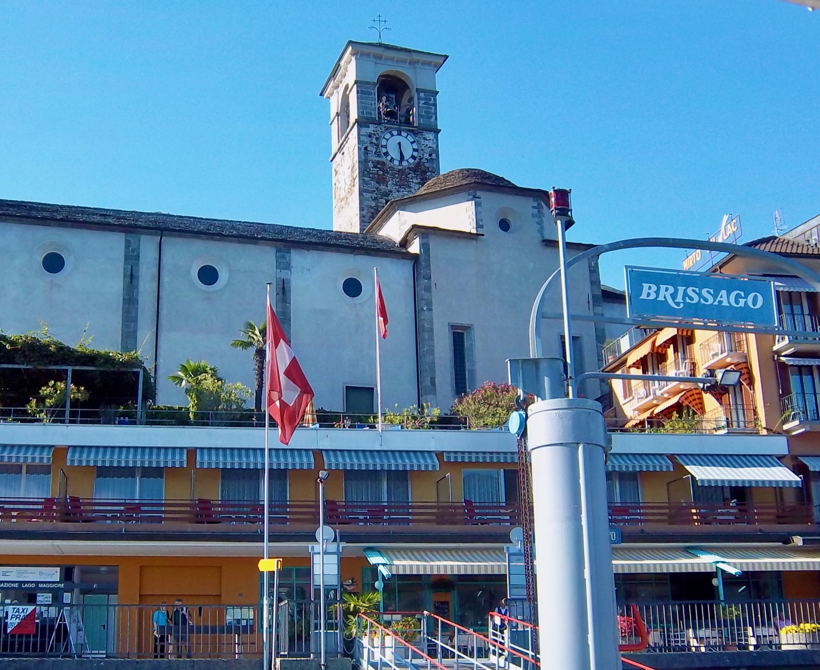 Clock in Brissago, Switzerland