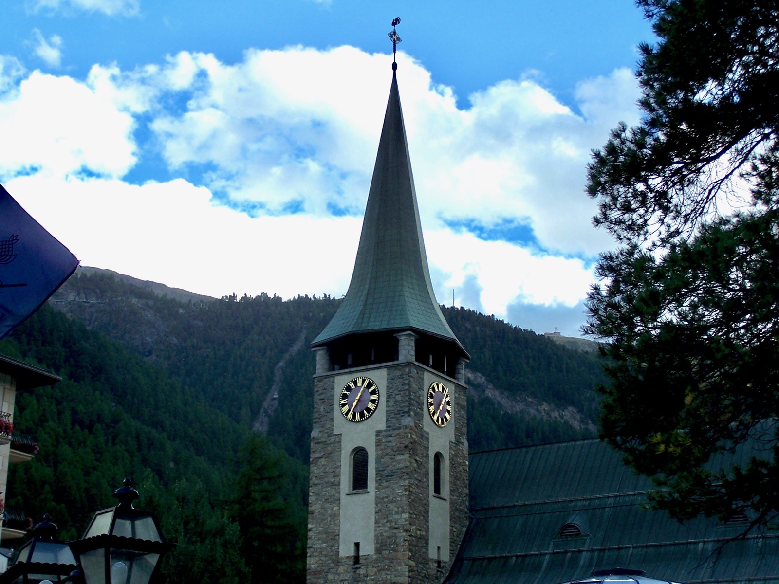 Clock in Zermatt, Switzerland