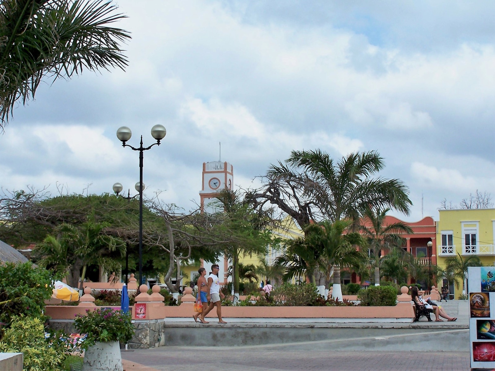 Clock in Cozumel, Mexico