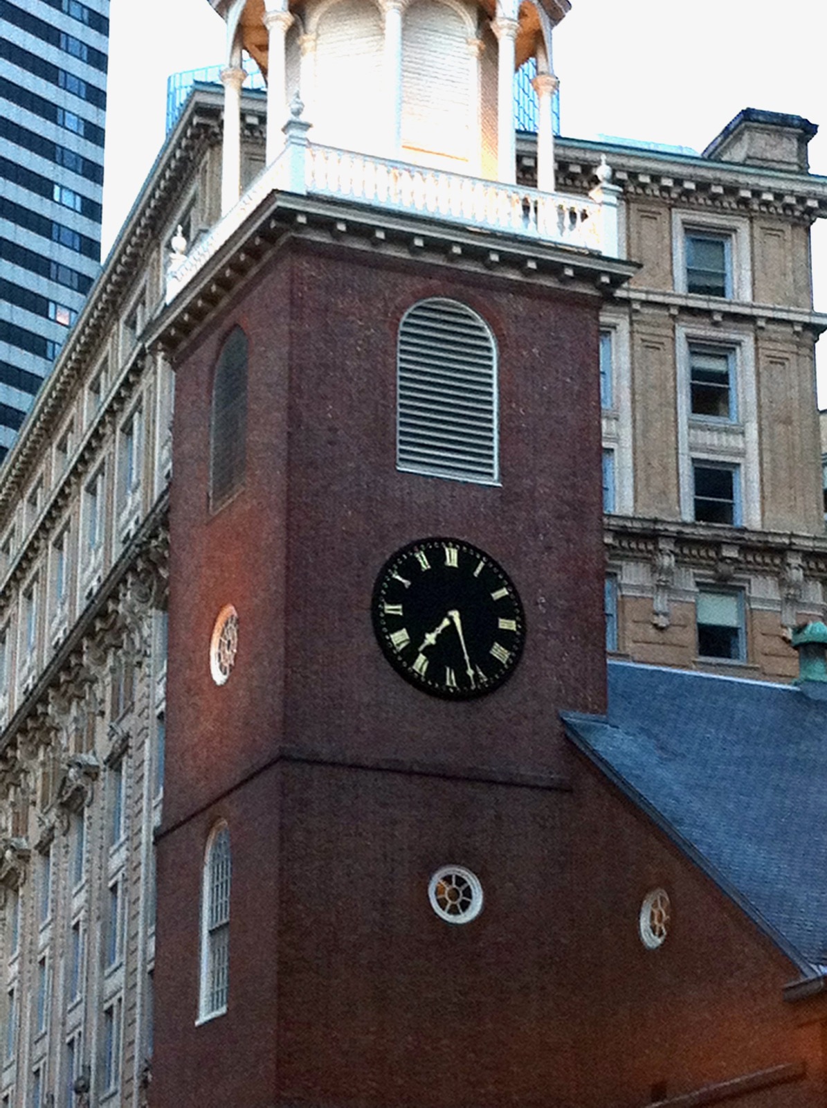 Clock in Boston, Massachusetts, USA