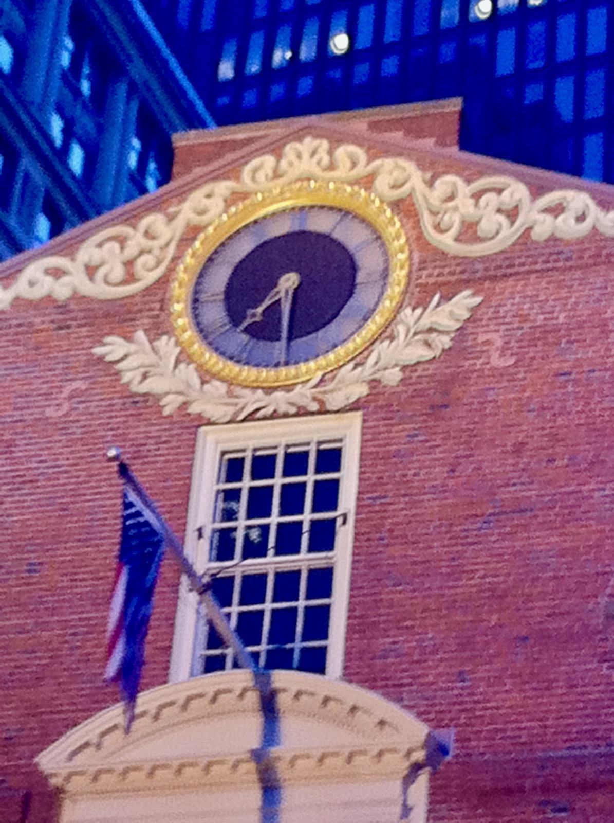 Clock in Boston, Massachusetts, USA