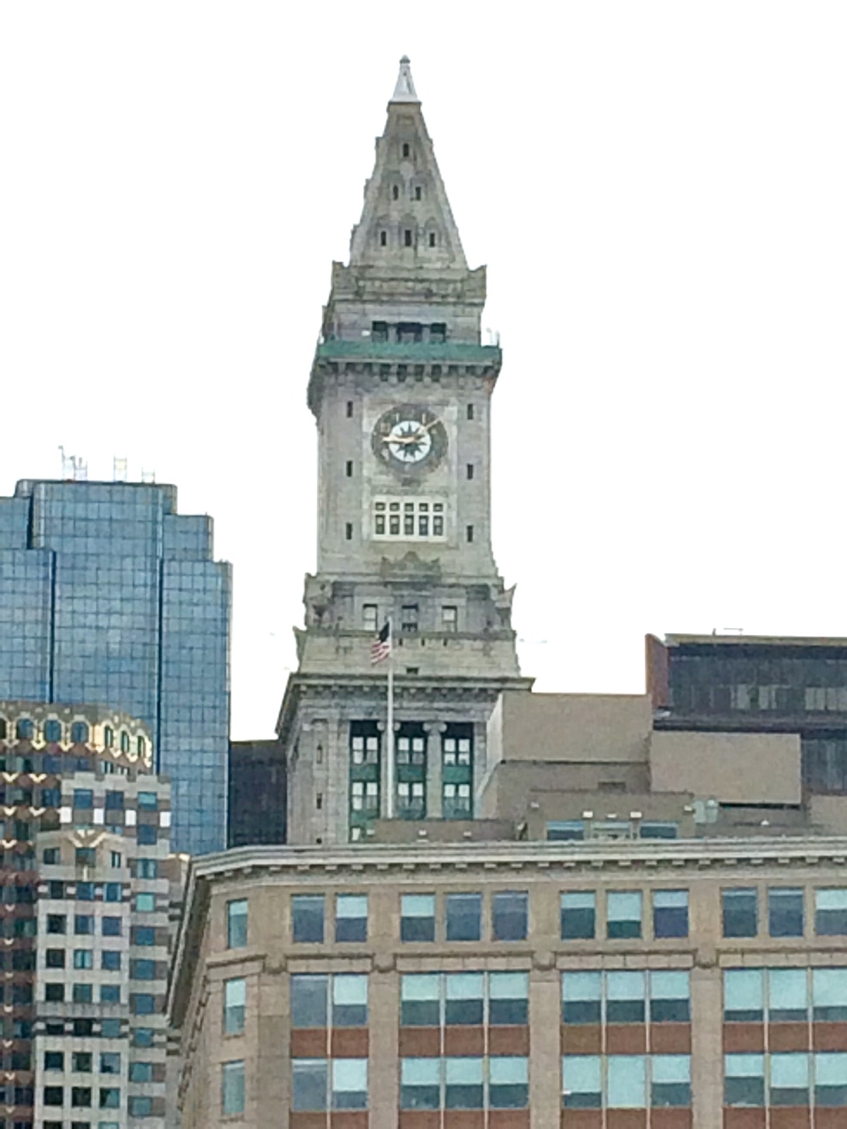Clock in Boston, Massachusetts, USA