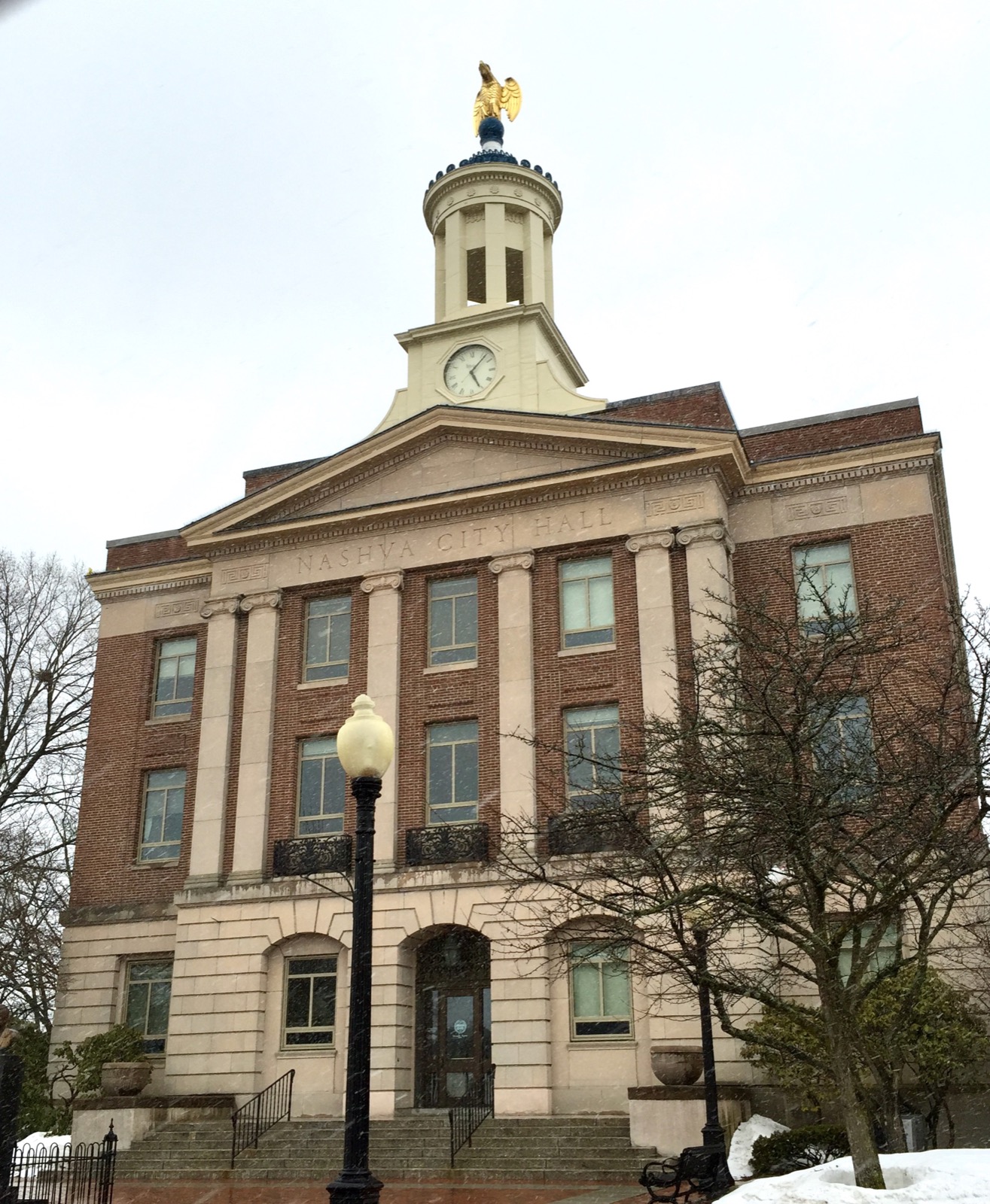 Clock in Lawrence, Massachusetts, USA