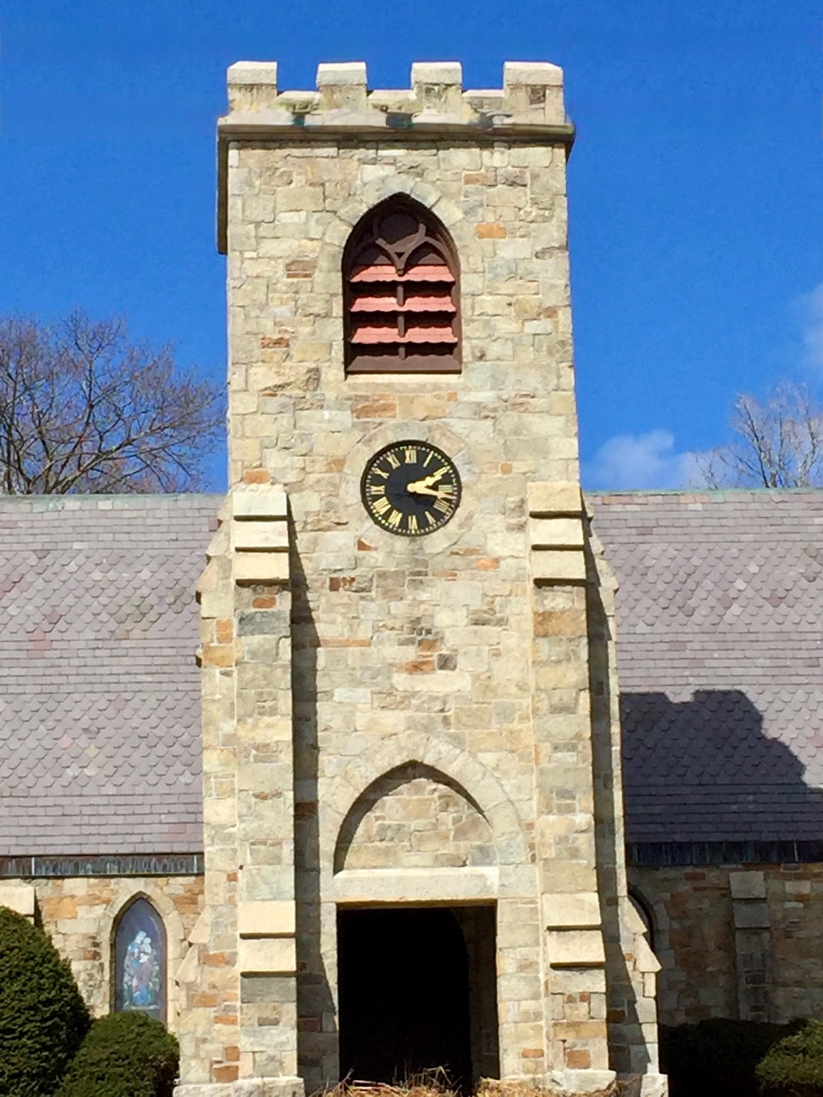 Clock in Lawrence, Massachusetts, USA