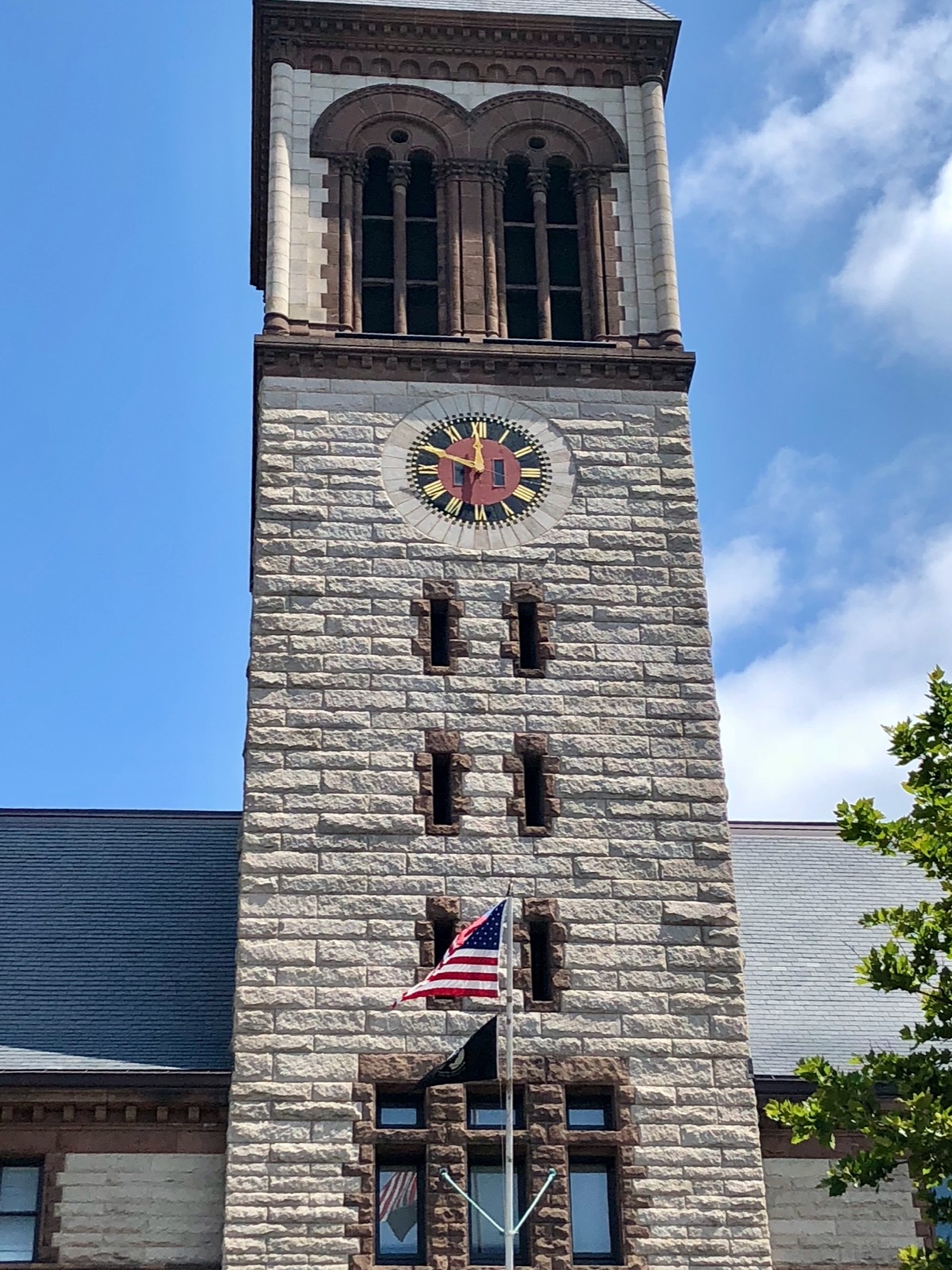 Clock in Cambridge, Massachusetts, USA