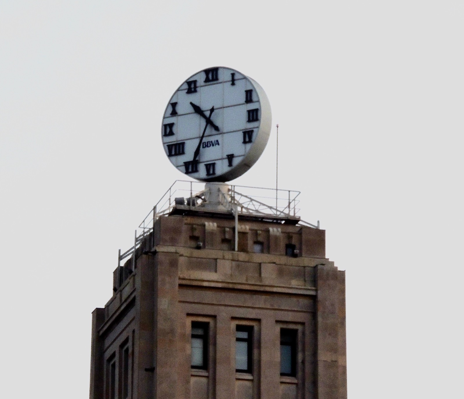 Clock in Barcelona, Spain