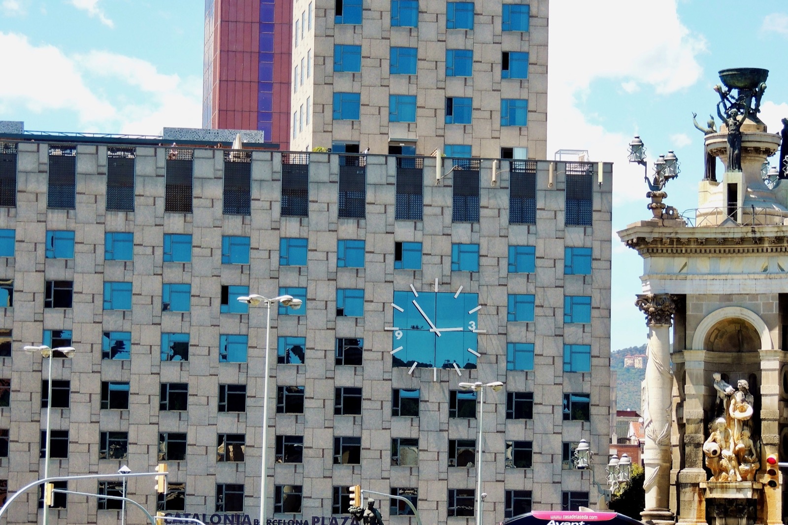 Clock in Barcelona, Spain