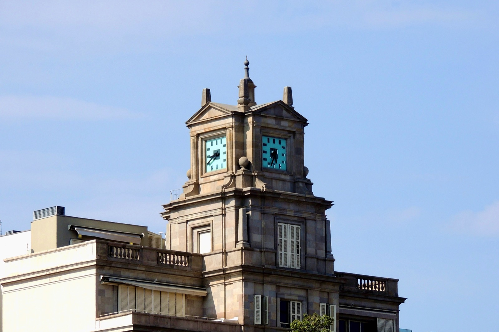 Clock in Barcelona, Spain