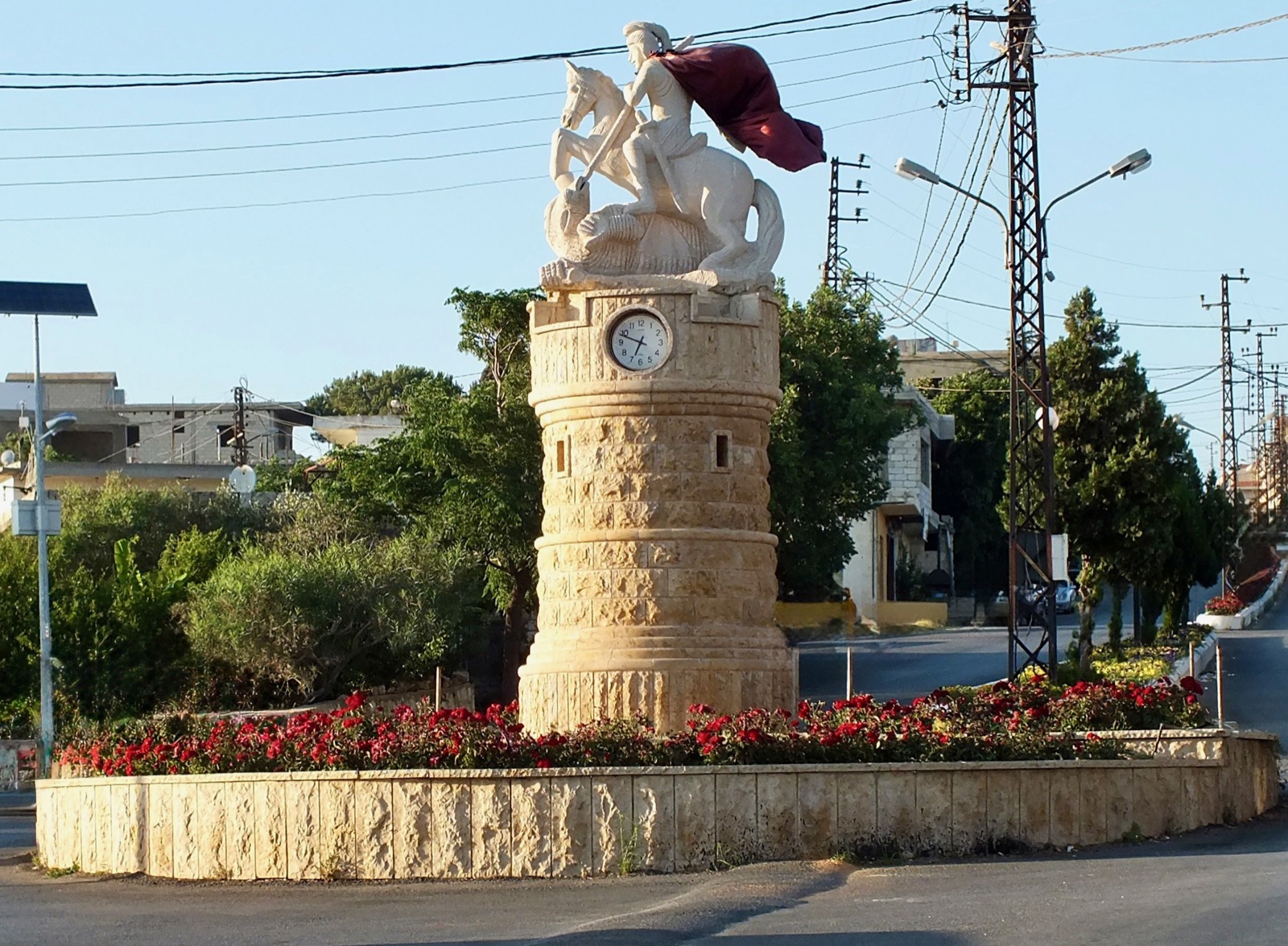 Clock in Bkaatouta, Lebanon