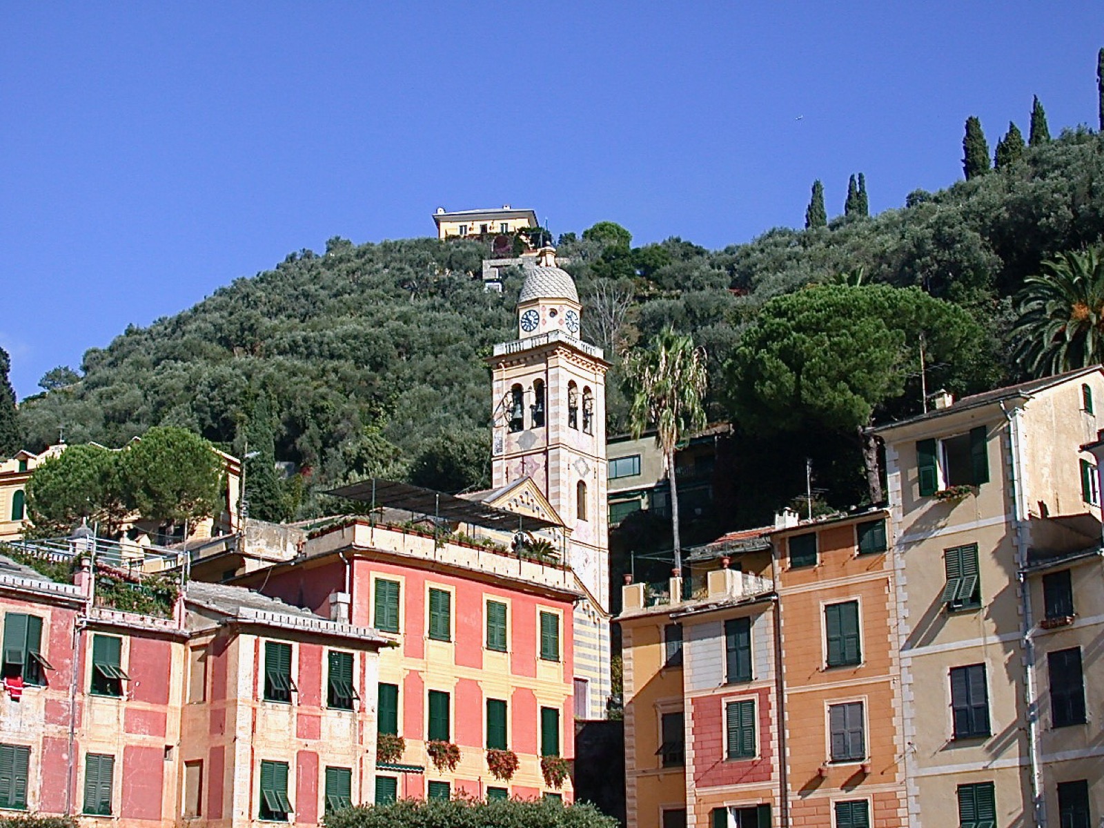 Clock in Portofino, Italy