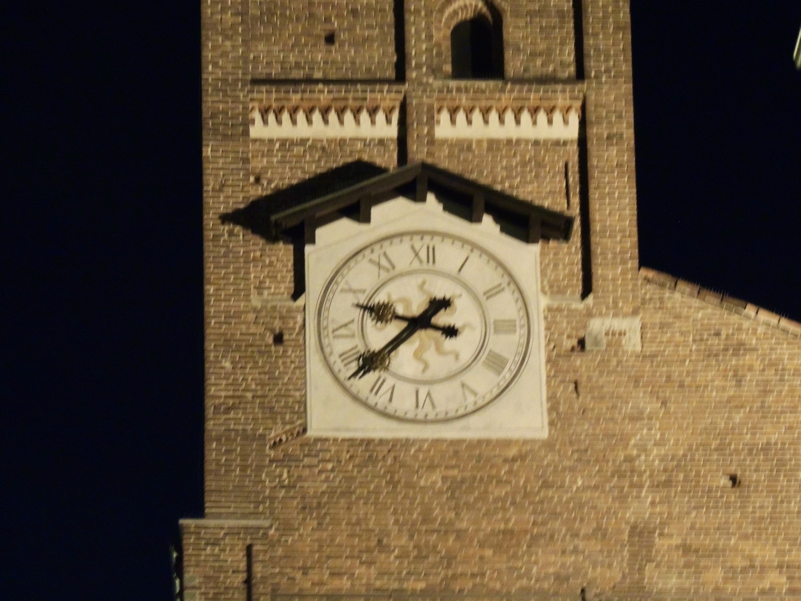 Clock in Monza, Italy