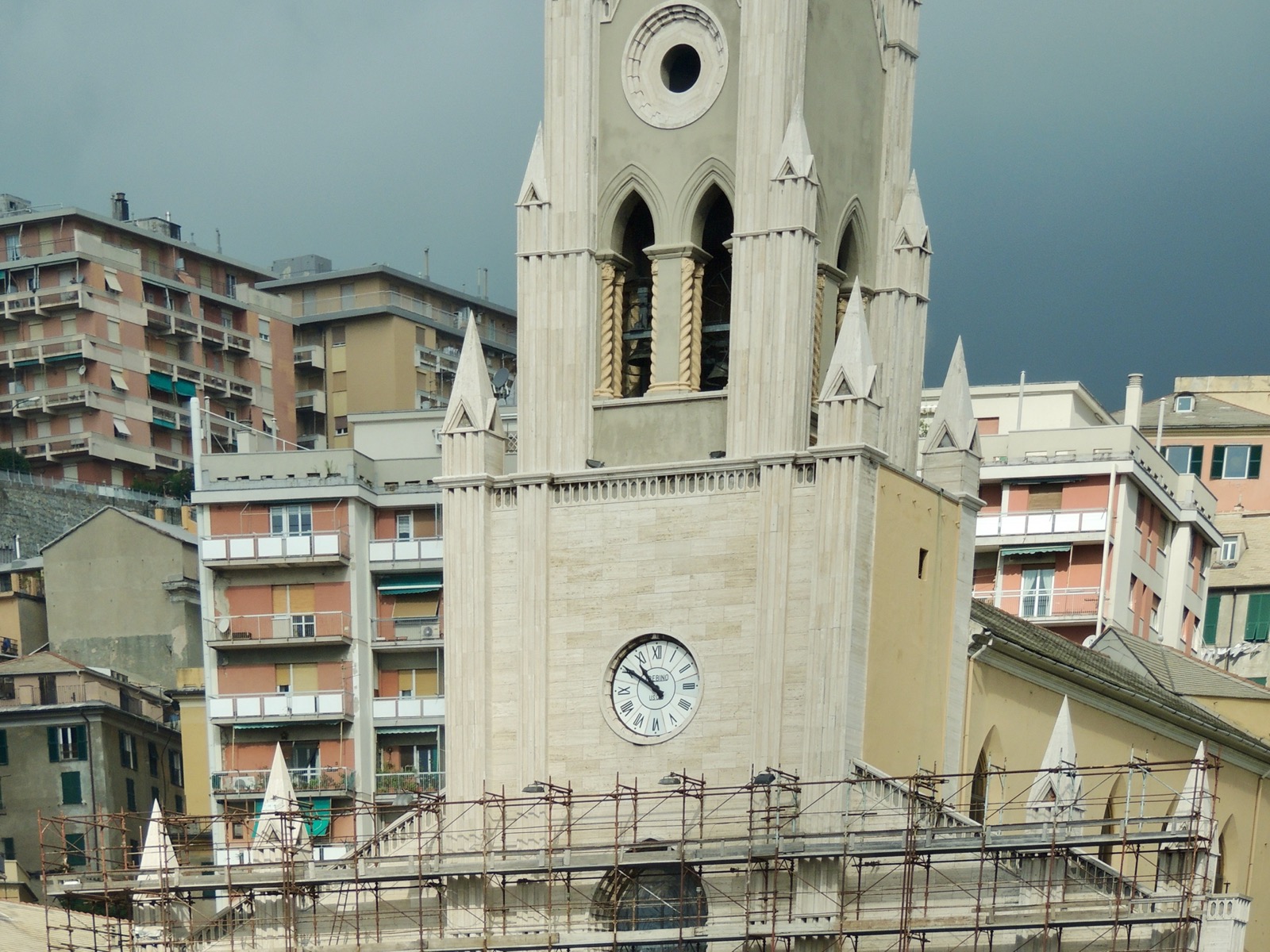 Clock in Genoa, Italy