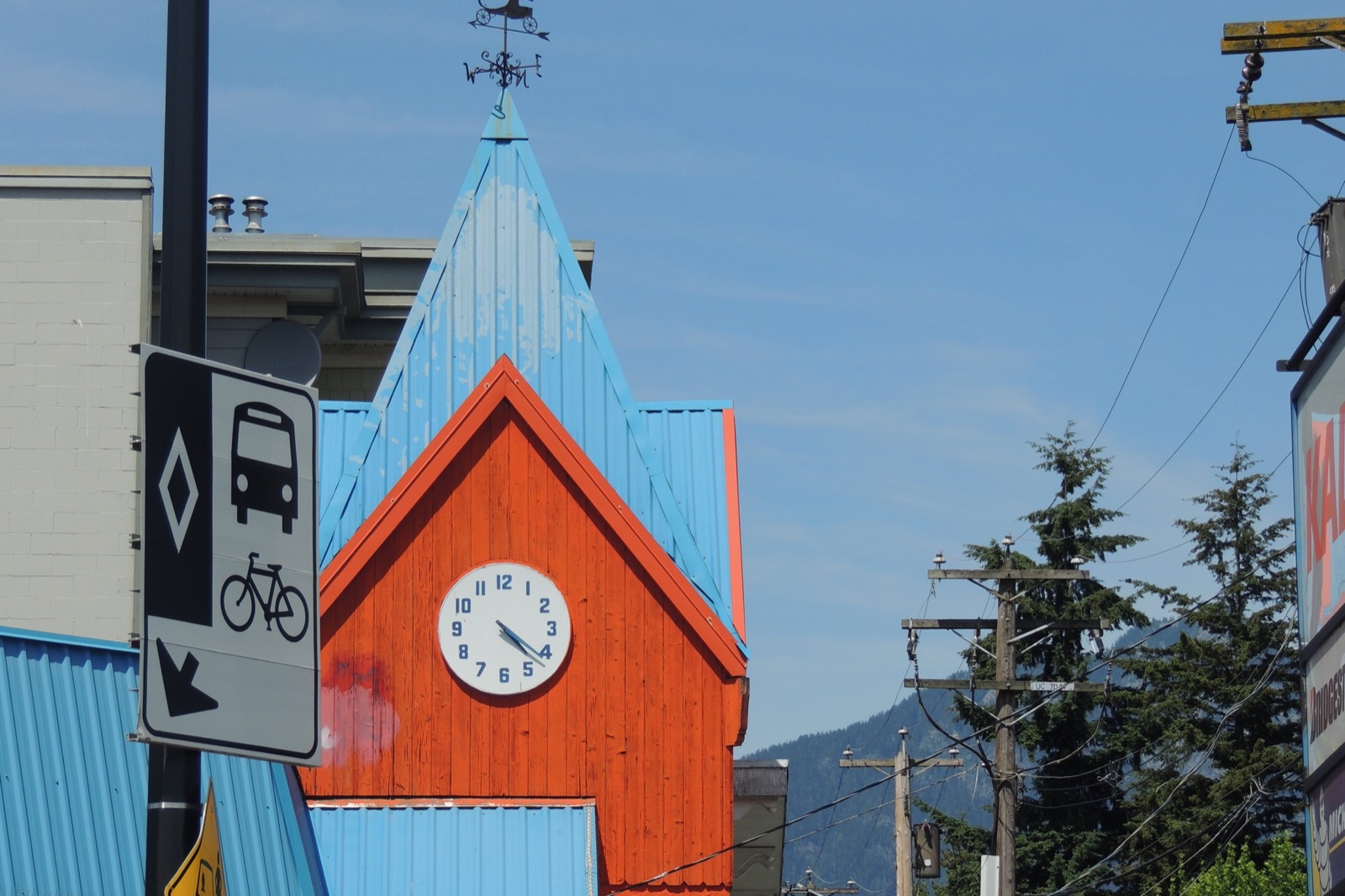 Clock in Squamish, Canada