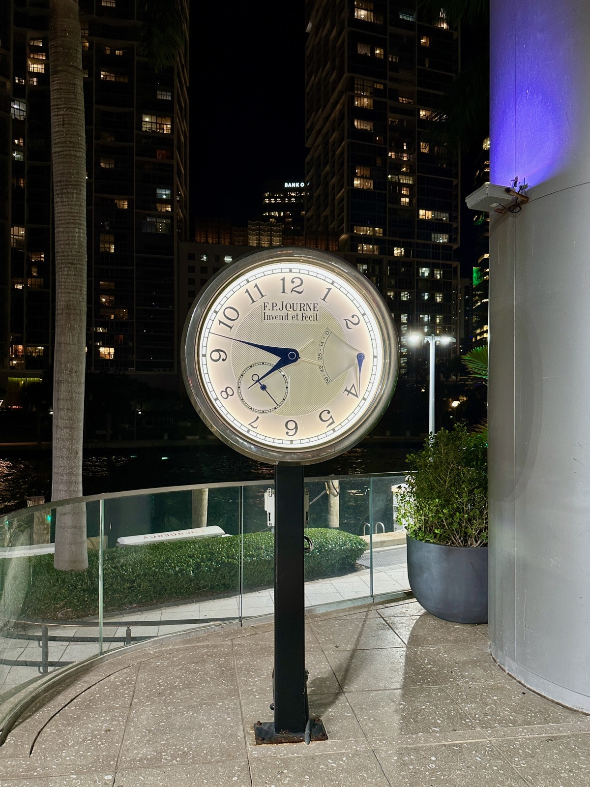 Clock in Miami, Florida, USA