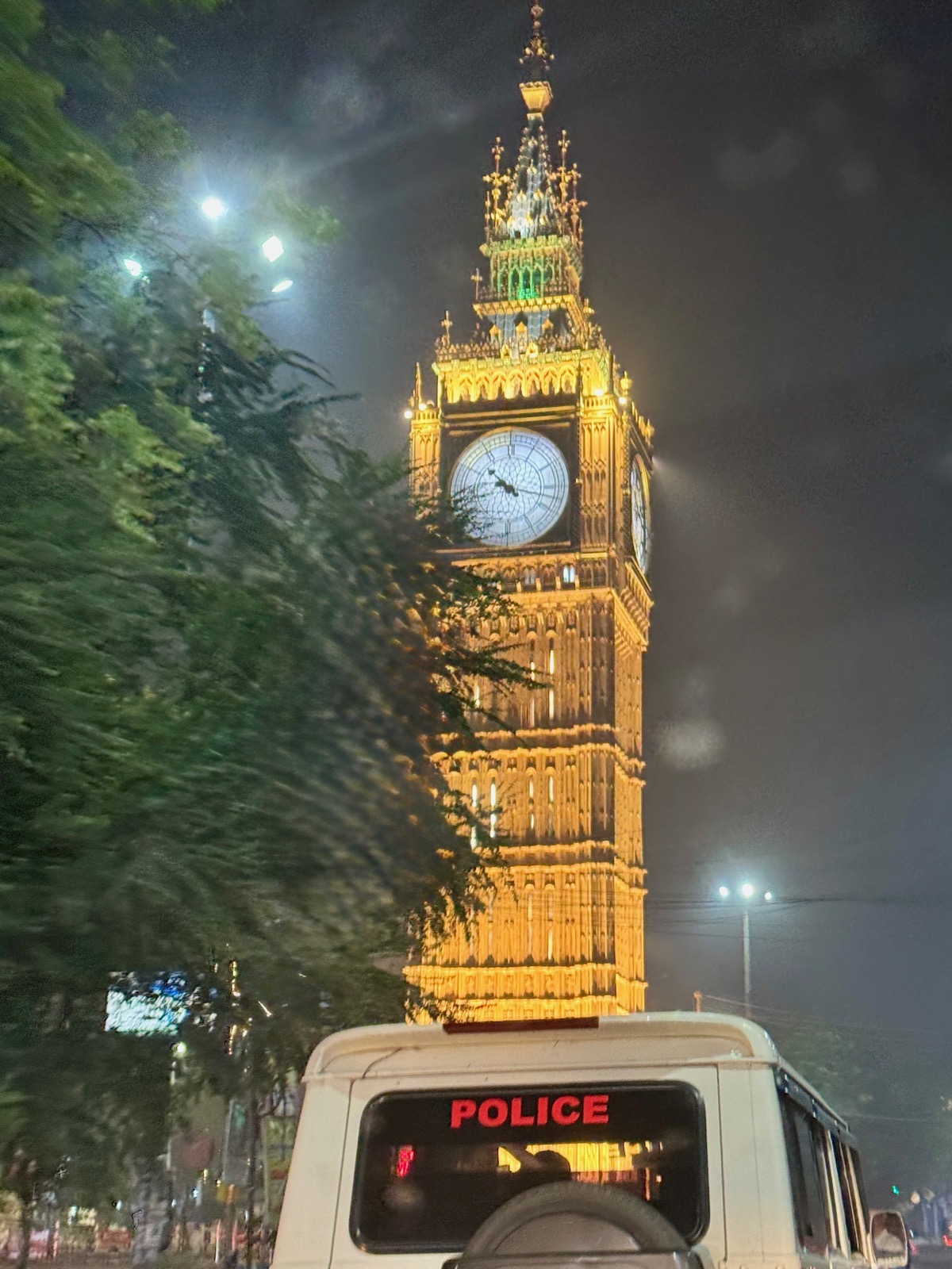 Clock in Bidhannagar, India