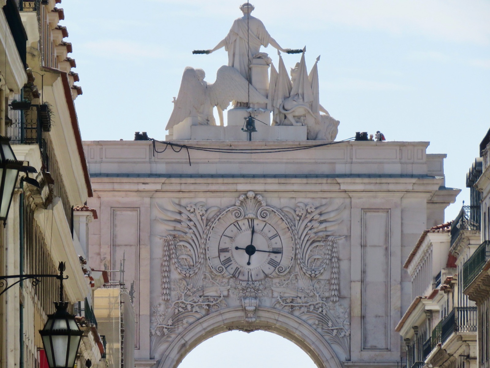 Clock in Lisbon, Portugal
