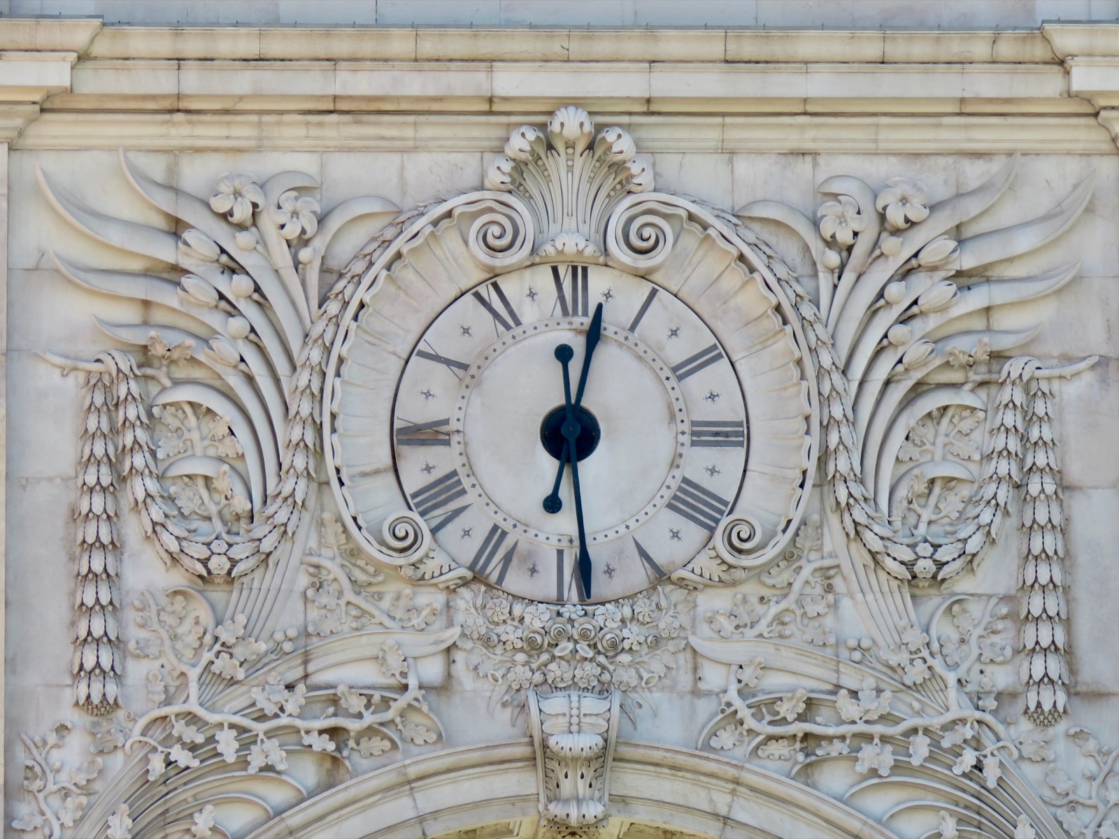Clock in Lisbon, Portugal