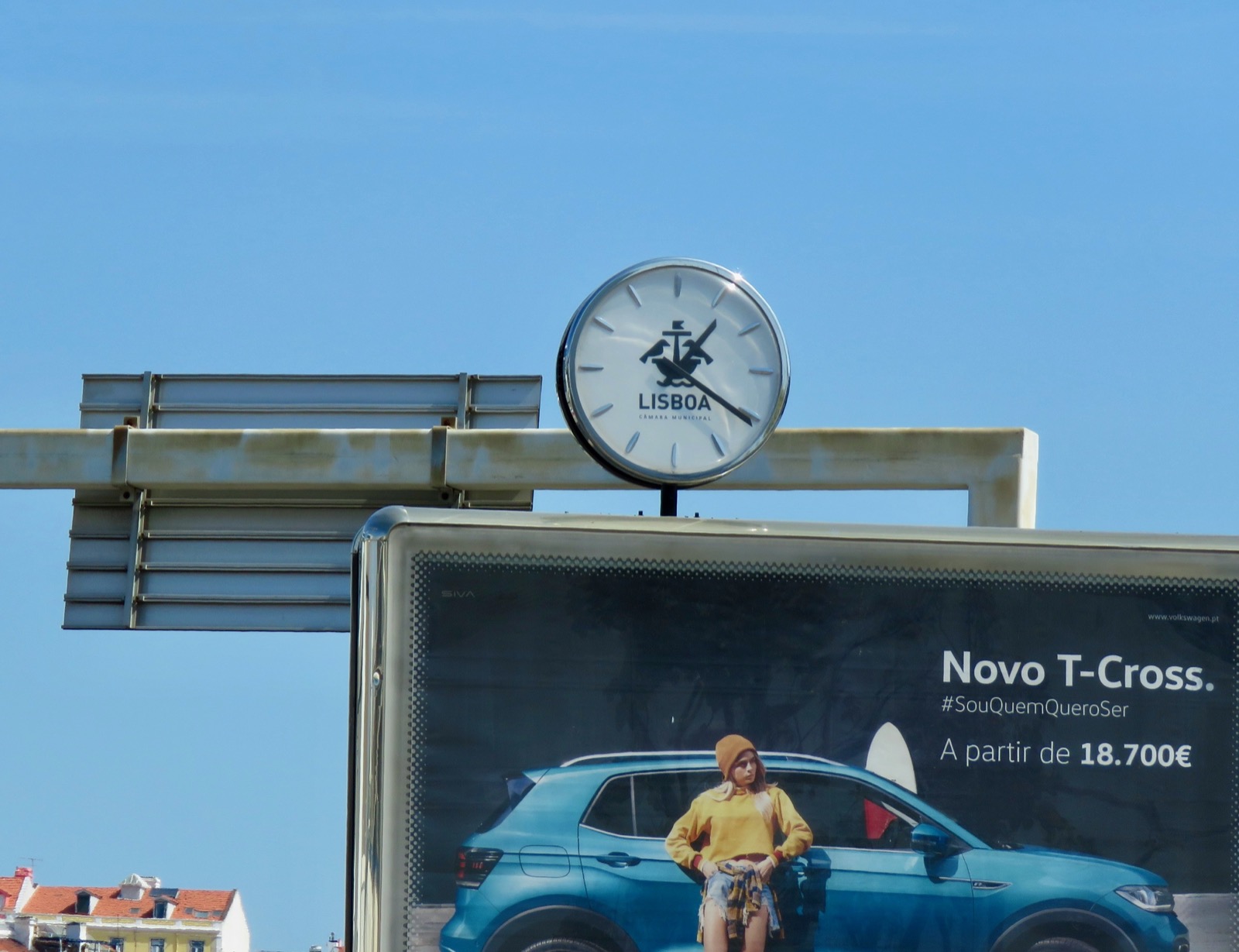 Clock in Lisbon, Portugal