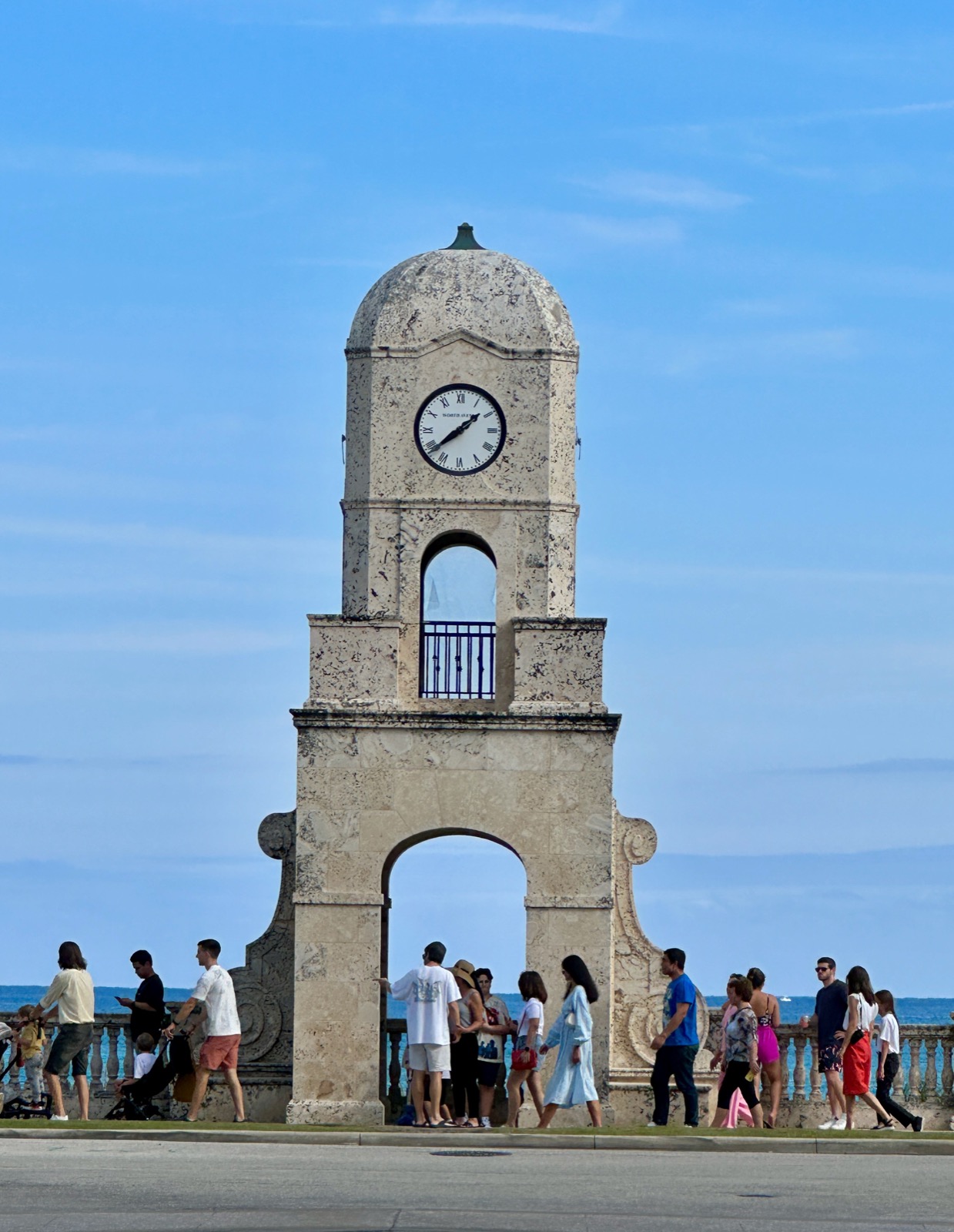 Clock in Palm Beach, Florida, USA