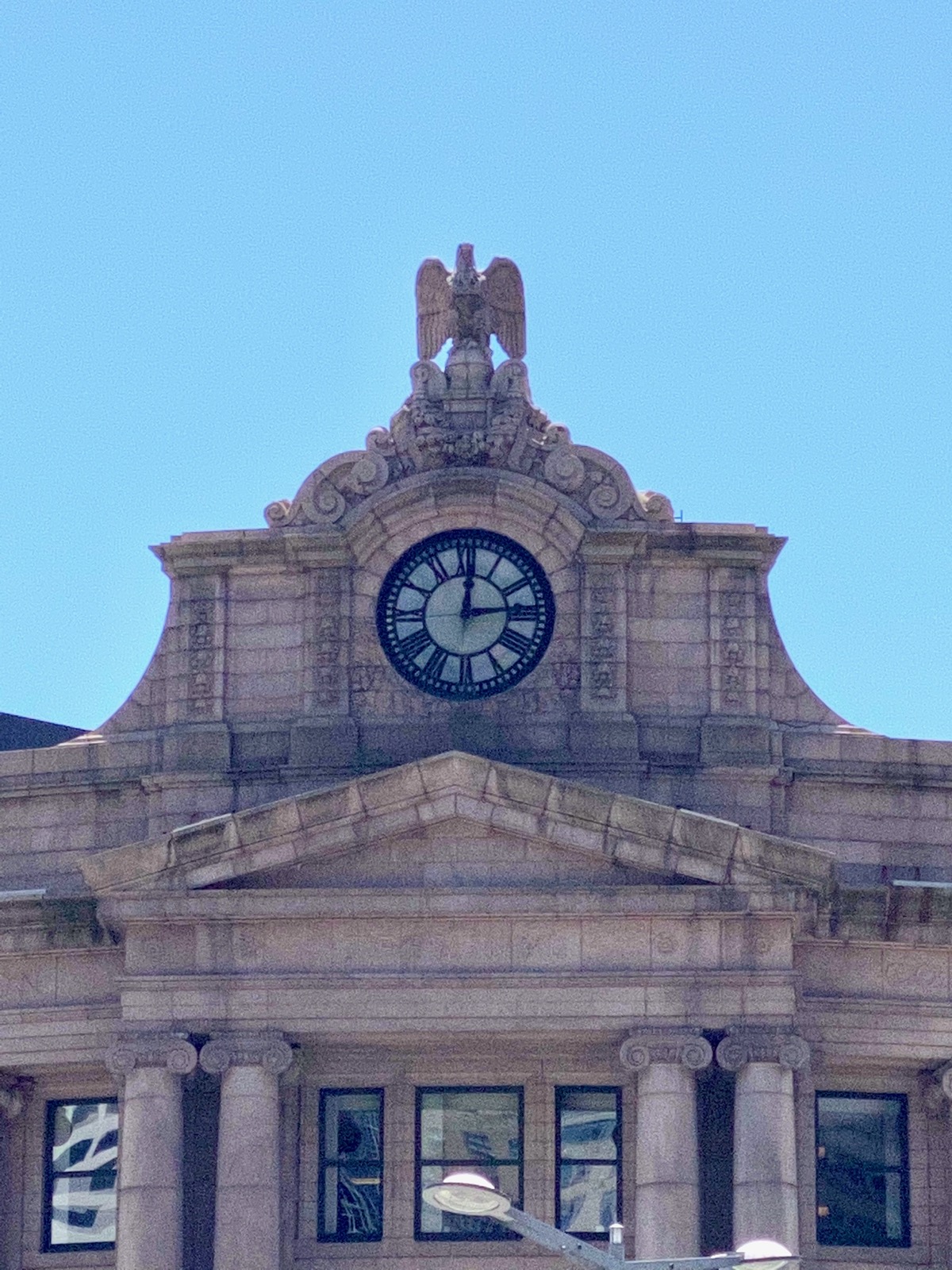 Clock in Boston, Massachusetts, USA