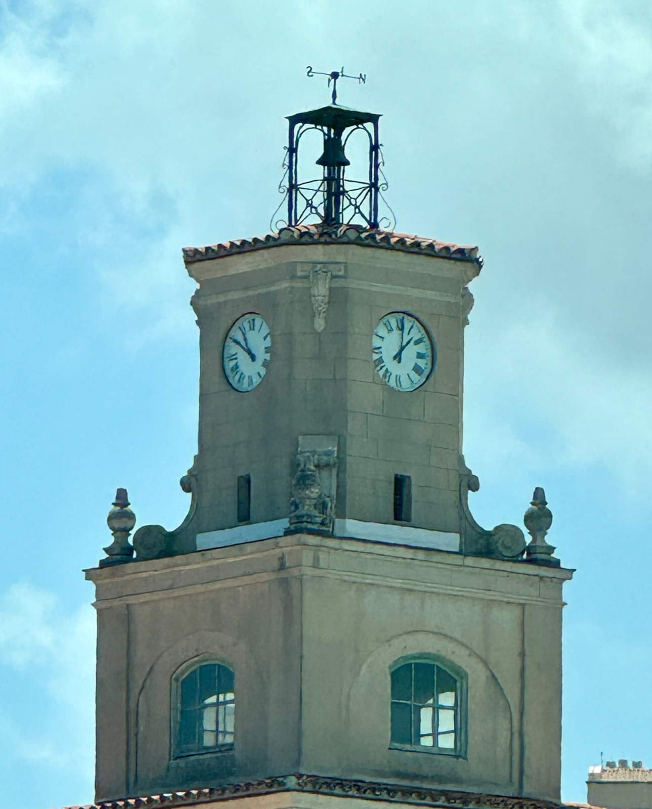Clock in Coral Gables, Florida, USA