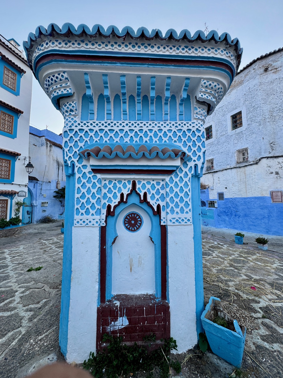 Clock in Chefchaouen, Morocco