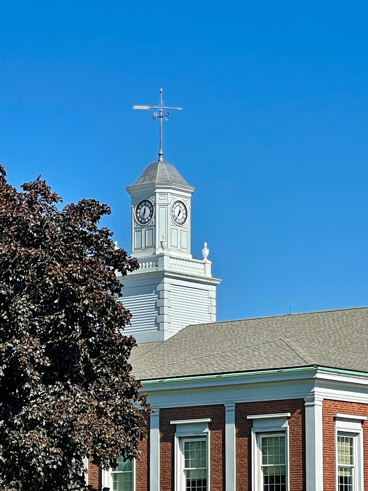 Clock in Somerville, Massachusetts, USA