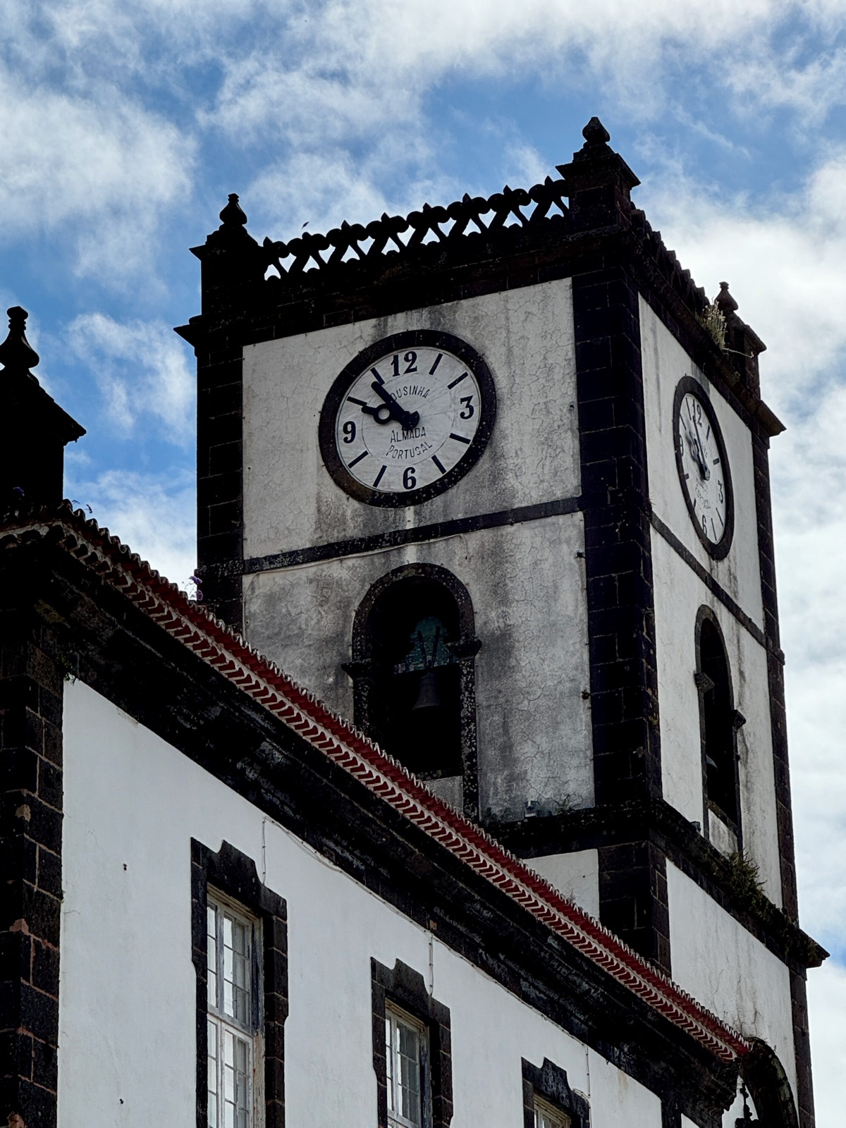 Clock in Vila Franca do Campo, Portugal