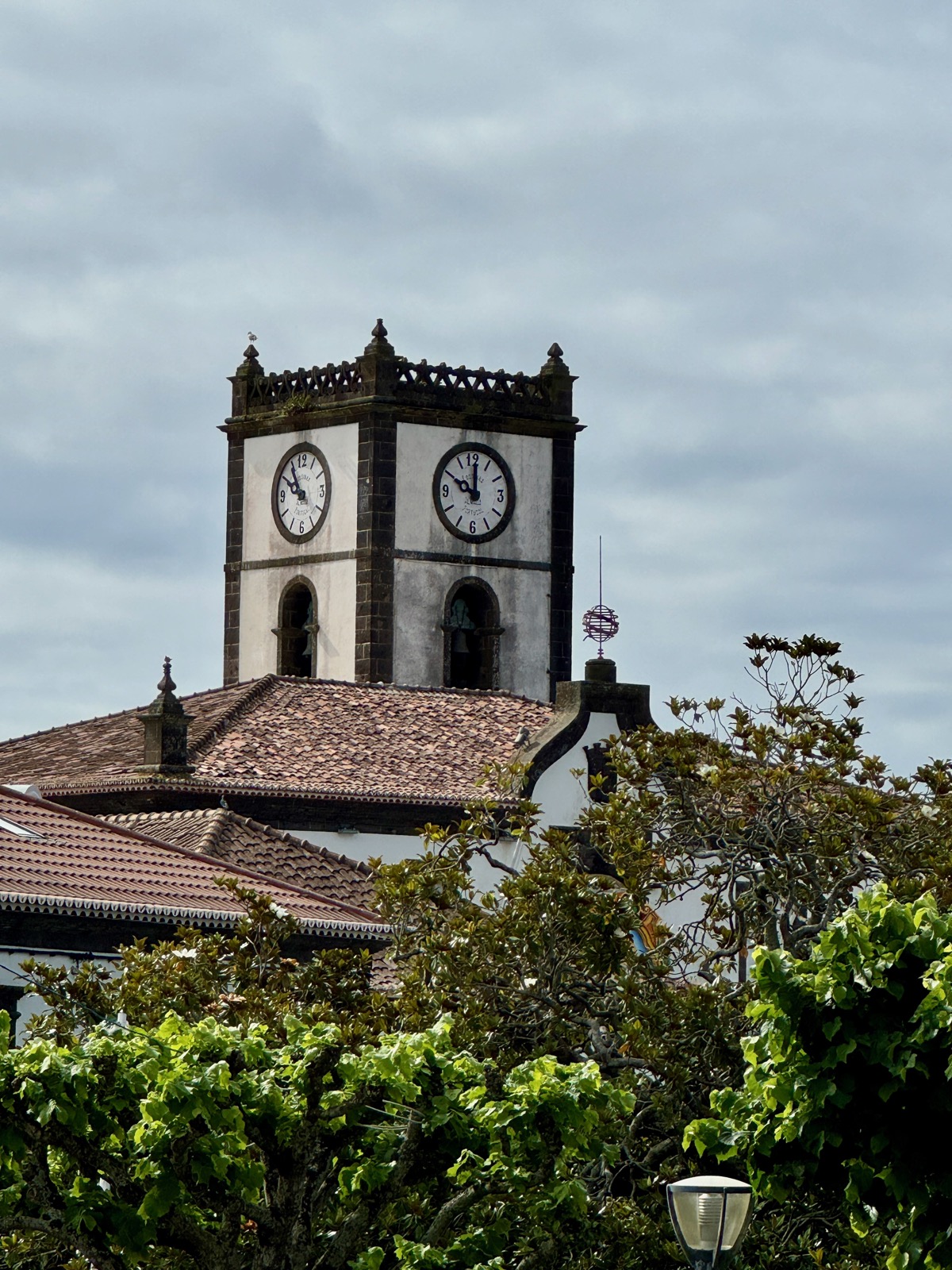 Clock in Vila Franca do Campo, Portugal