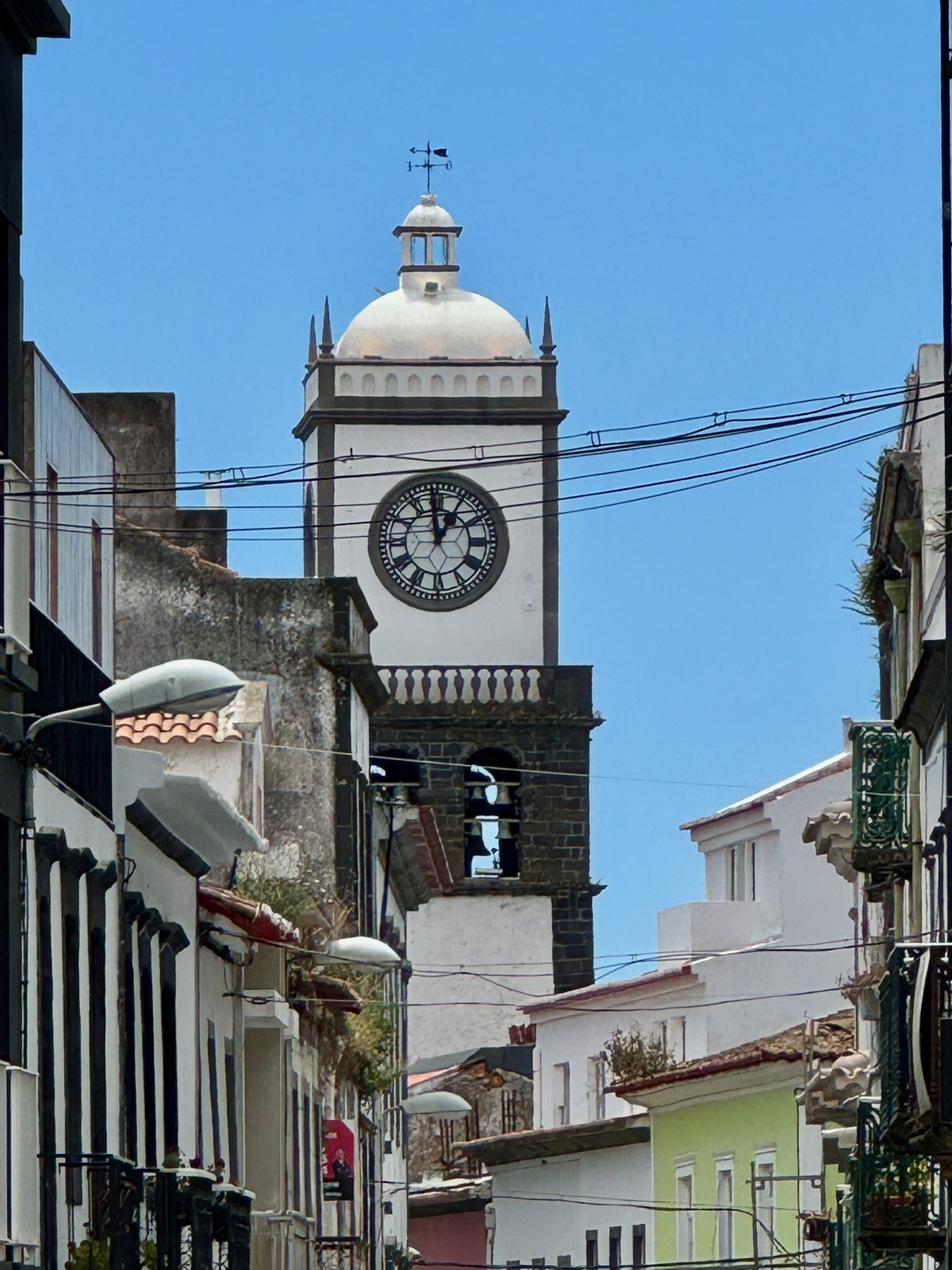 Clock in Ponta Delgada, Portugal