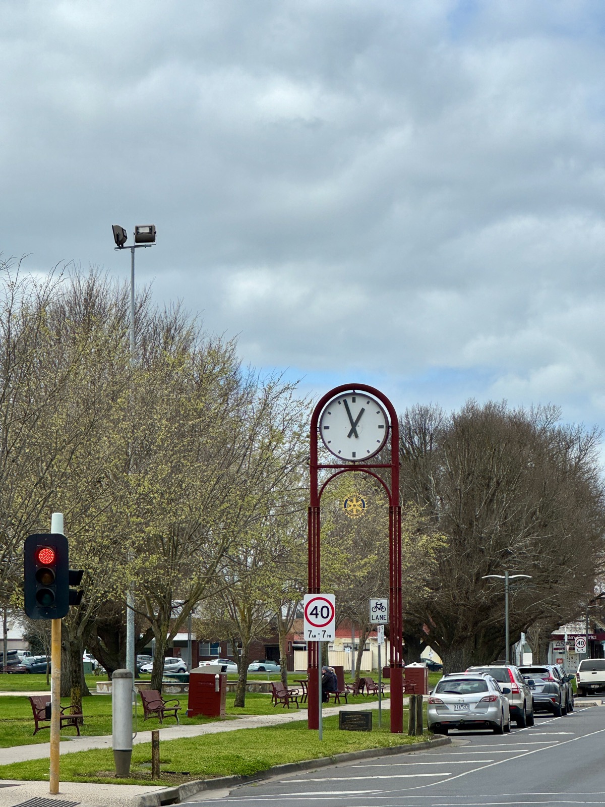Clock in Colac, Australia