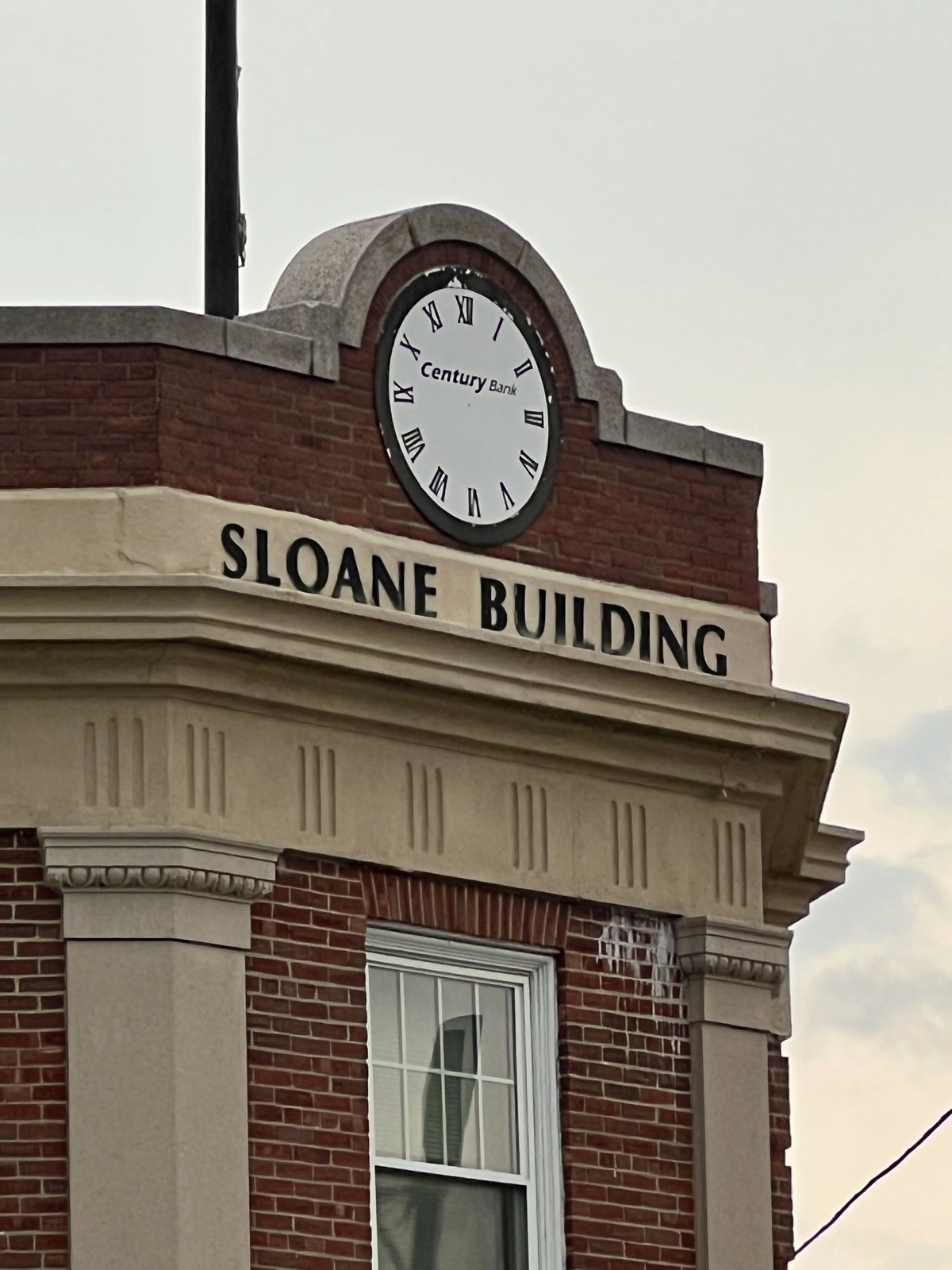 Clock in Somerville, Massachusetts, USA