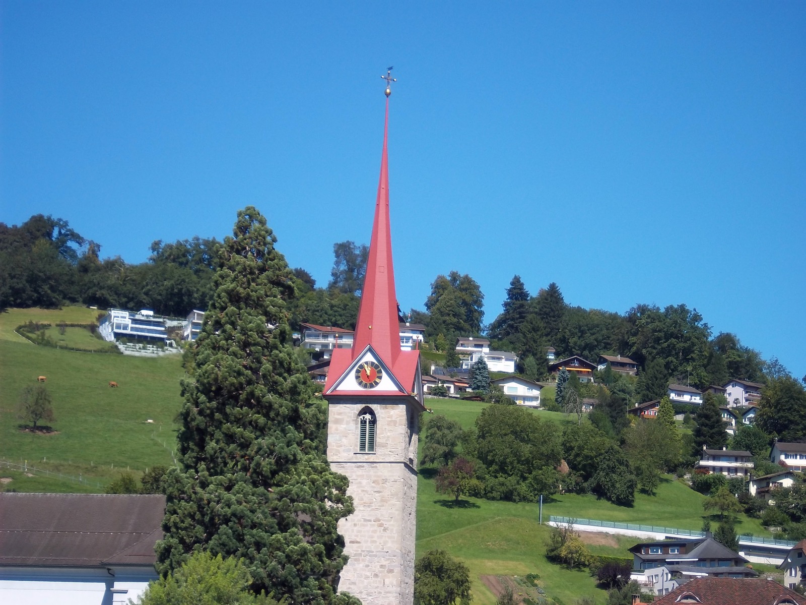 Clock in Lucerne, Switzerland