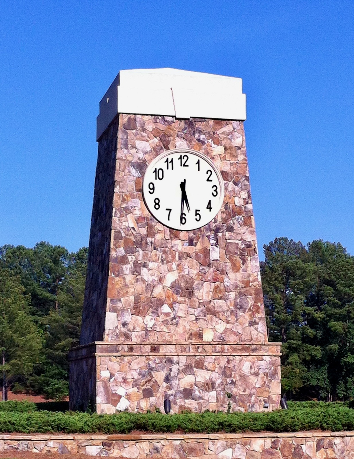 Clock in Buford, Georgia, USA
