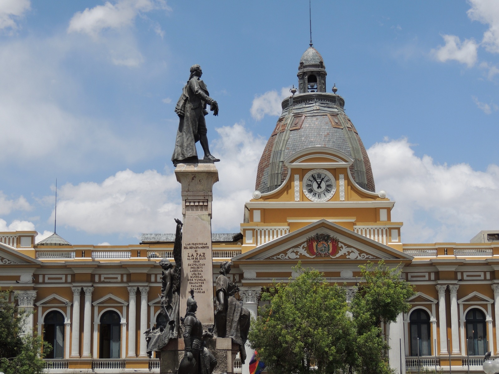 Clock in La Paz, Bolivia