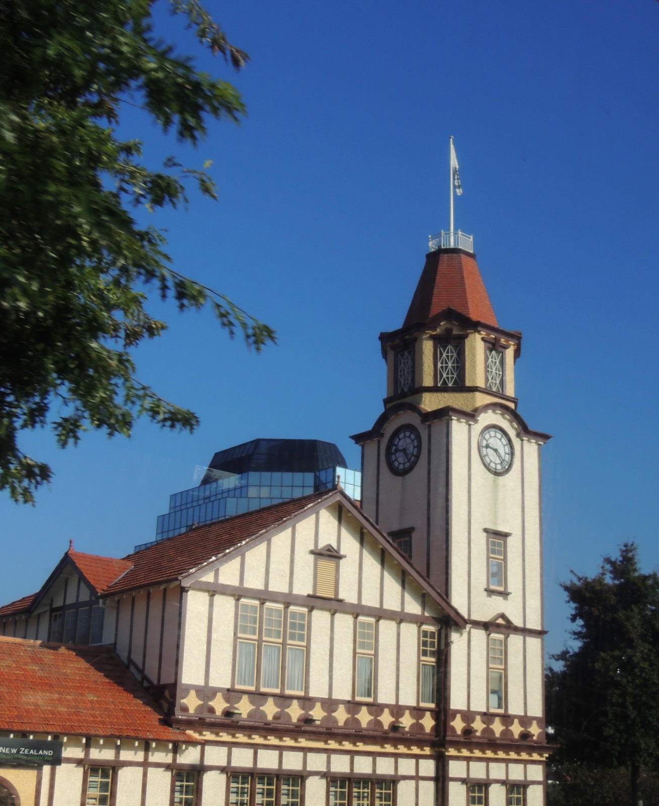 Clock in Rotorua, New Zealand