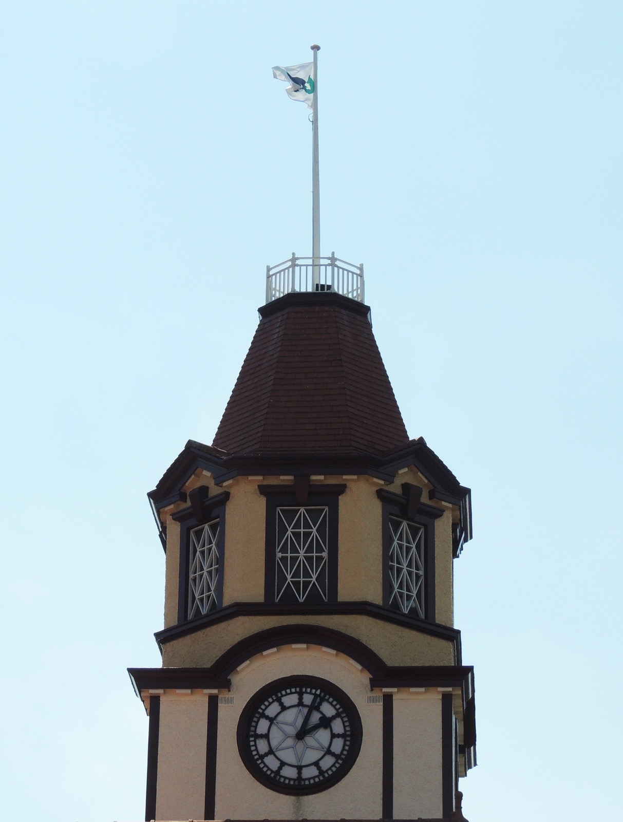 Clock in Rotorua, New Zealand