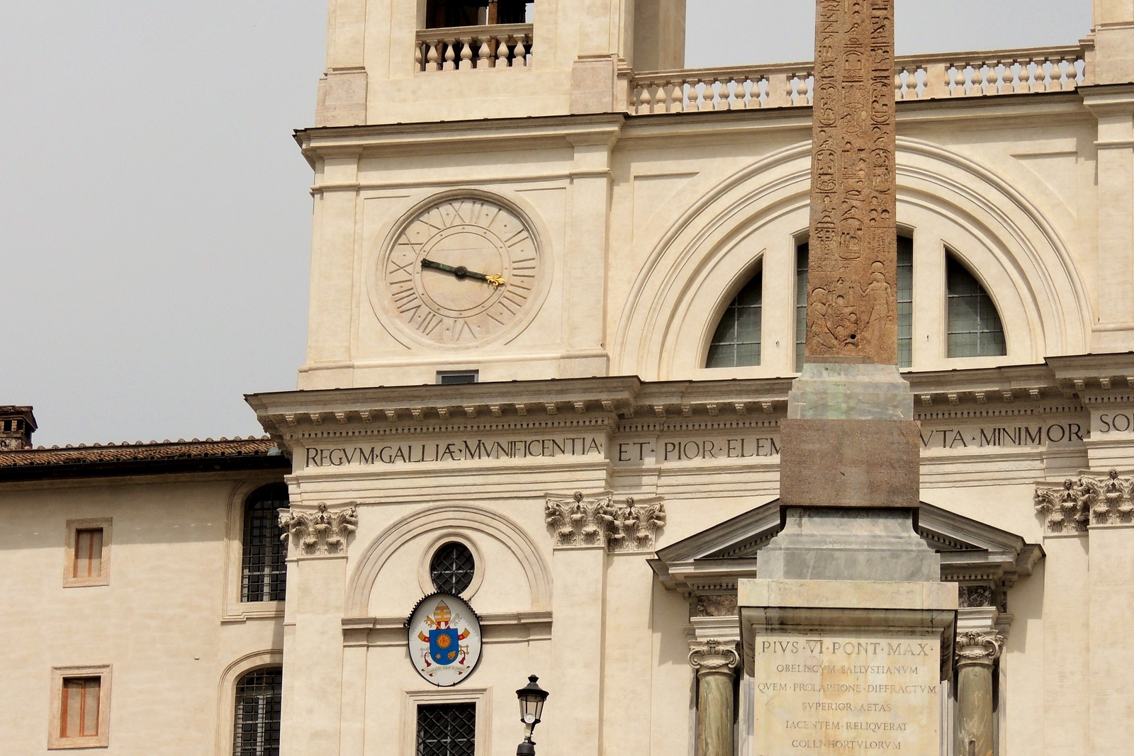 Clock in Rome, Italy