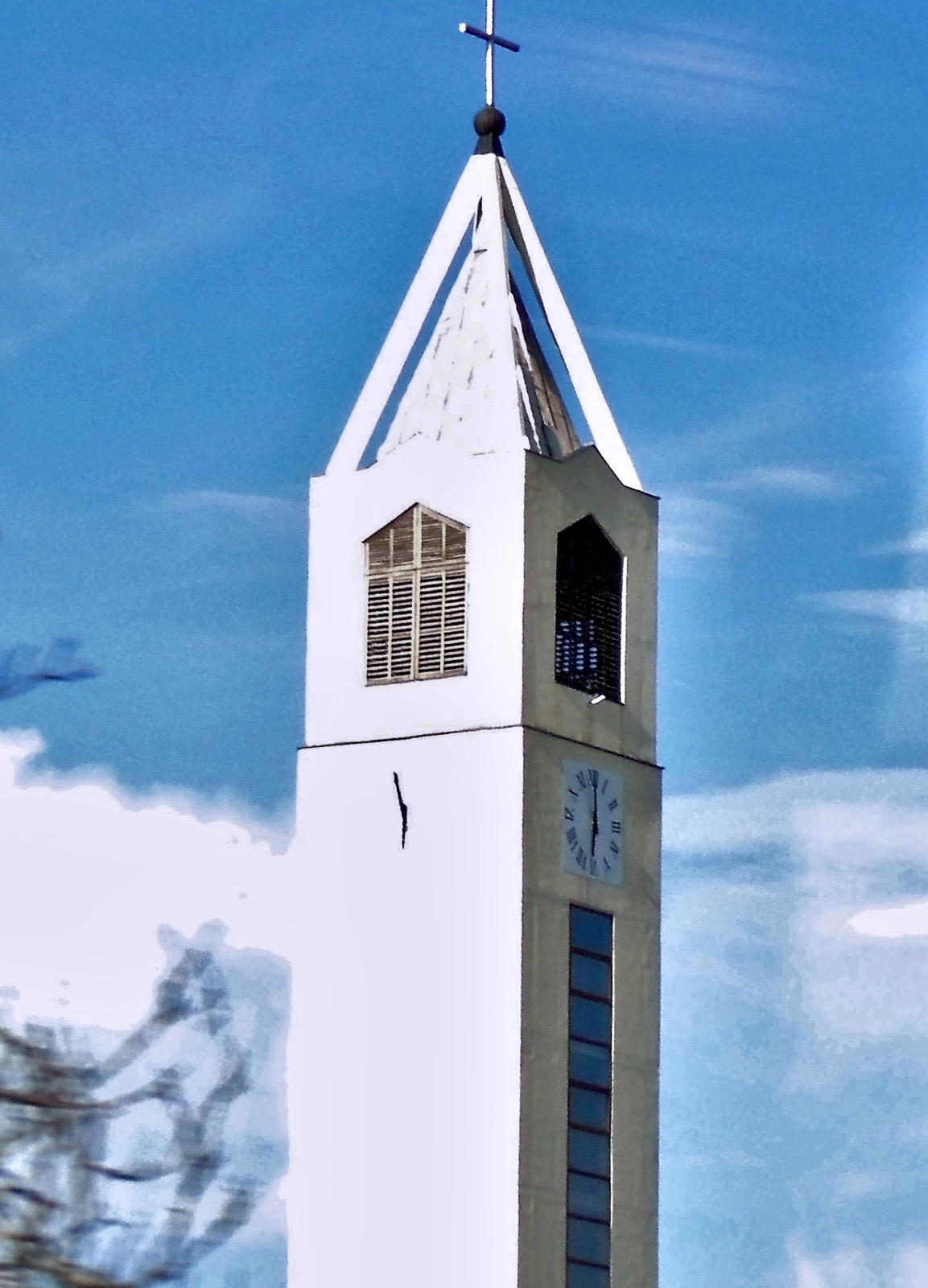 Clock near Osijek, Croatia