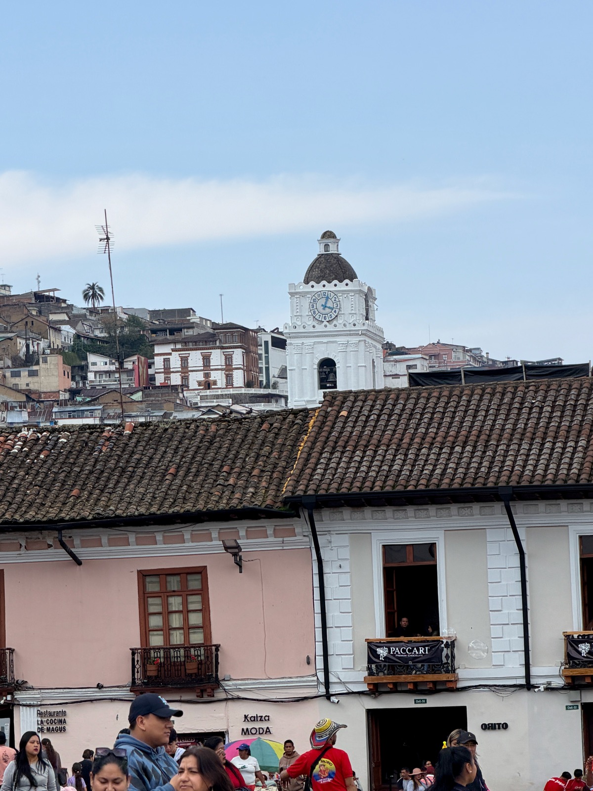 Clock in Quito, Ecuador