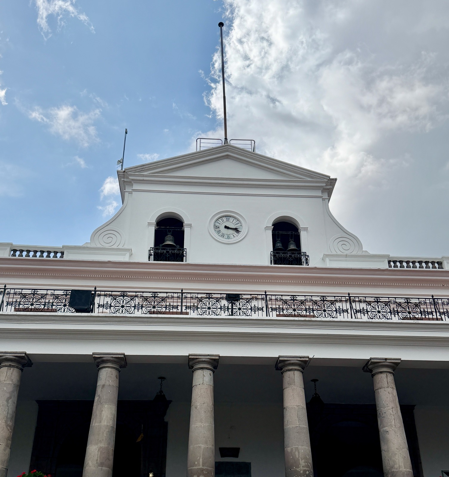 Clock in Quito, Ecuador