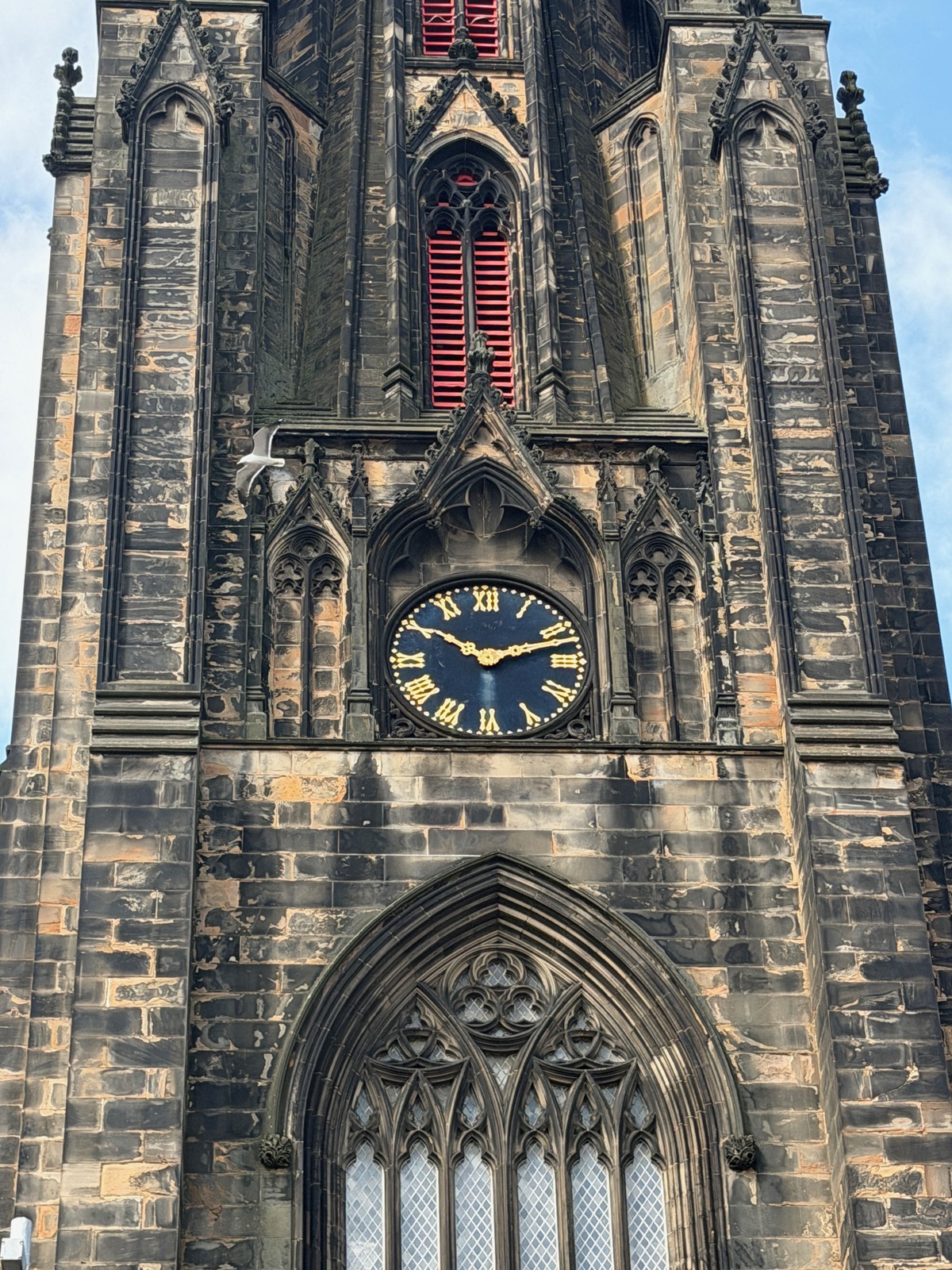 Clock in Edinburgh, United Kingdom