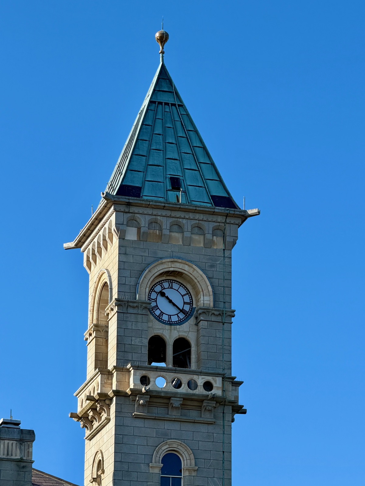 Clock in Dún Laoghaire, Ireland