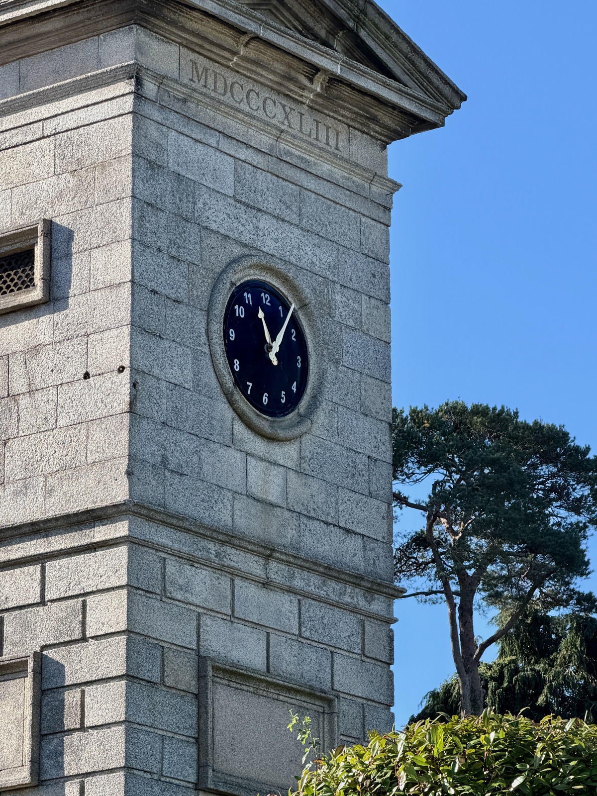 Clock in Enniskerry, Ireland